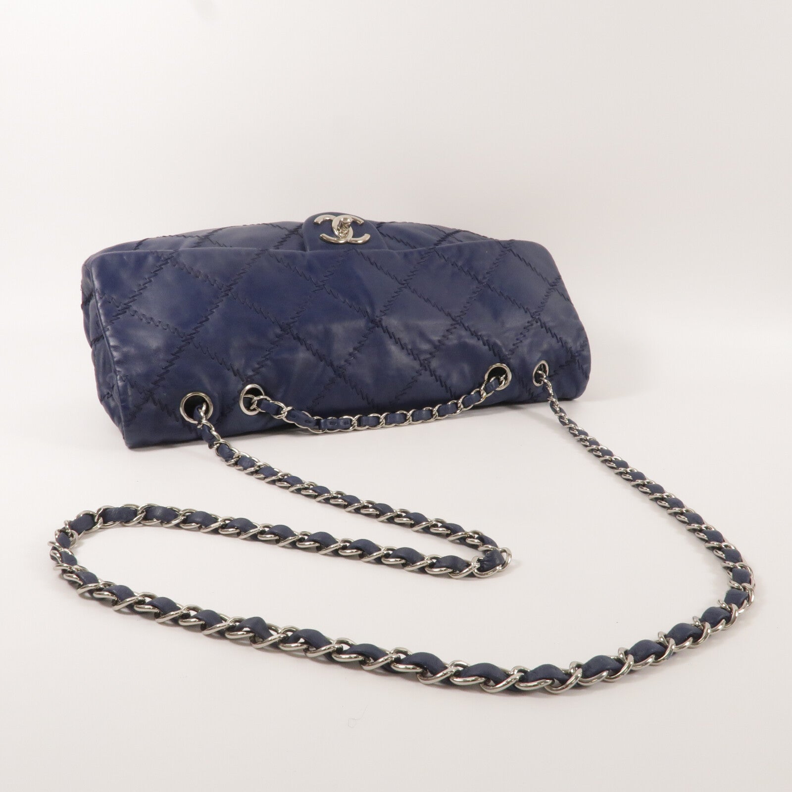 CHANEL 牛皮皮革Chain Shoulder鏈帶肩背袋