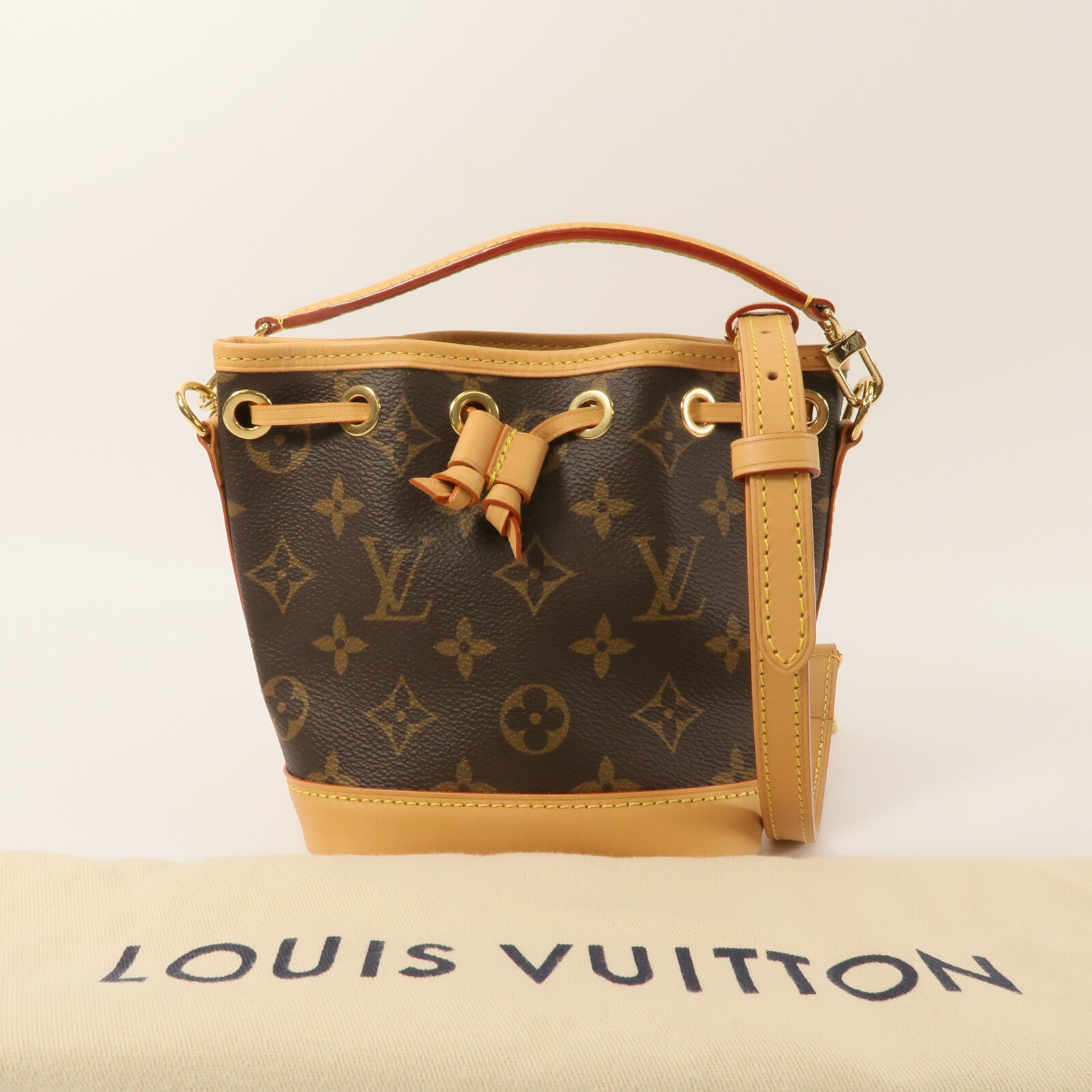 LOUIS VUITTON Monogram Nano Noe手挽肩背兩用袋