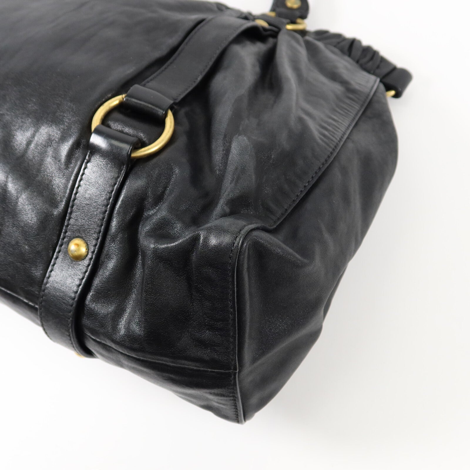 Miu Miu 牛皮皮革2 Way Shoulder手挽肩背兩用袋