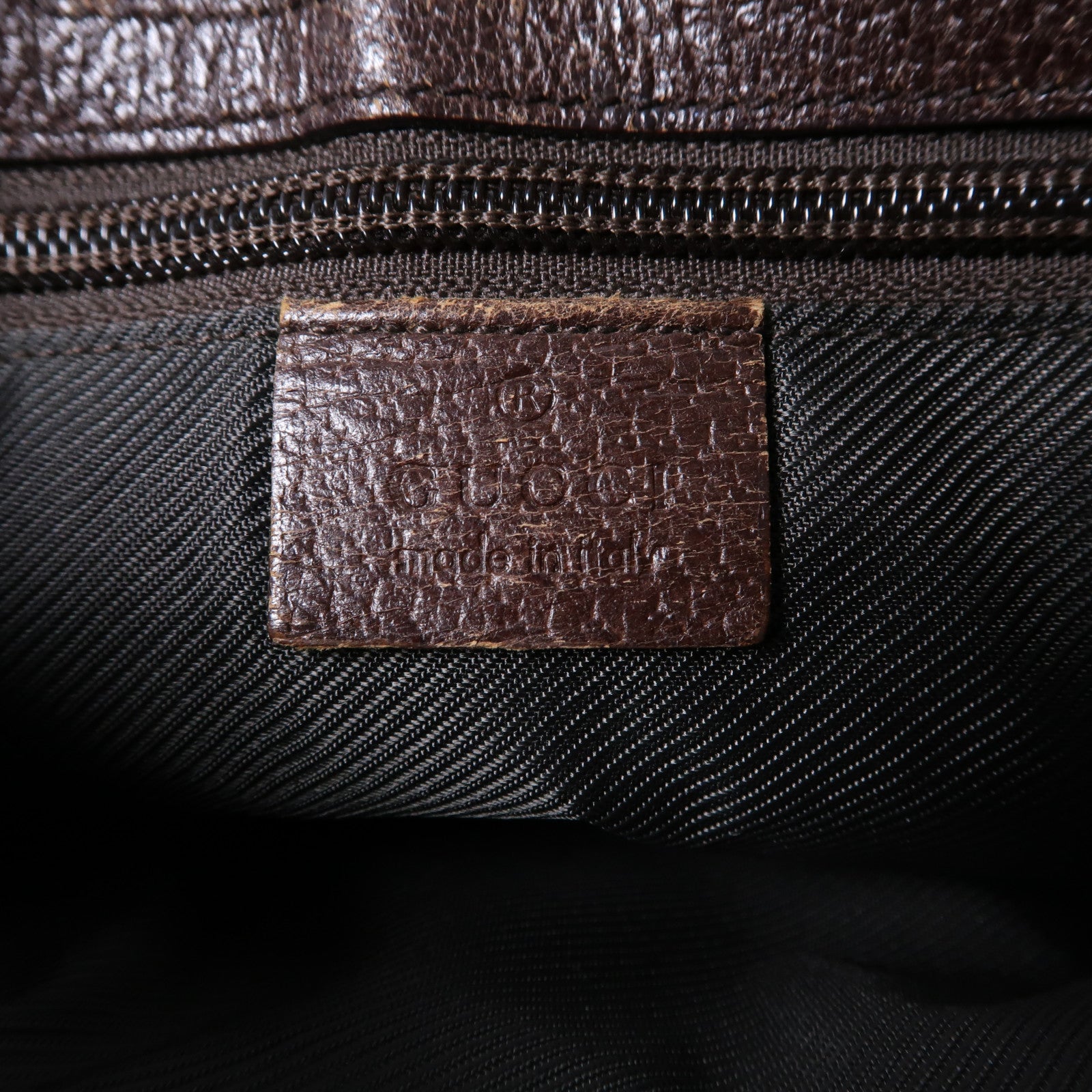GUCCI 帆布Crossbody Shoulder Bag銀扣肩背袋啡色