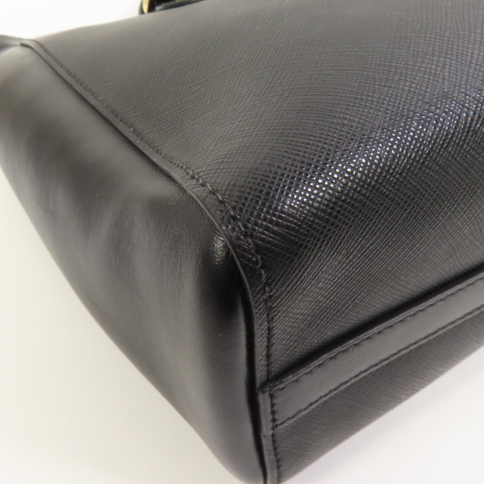 PRADA 牛皮皮革Shoulder Bag金扣手挽肩背兩用袋