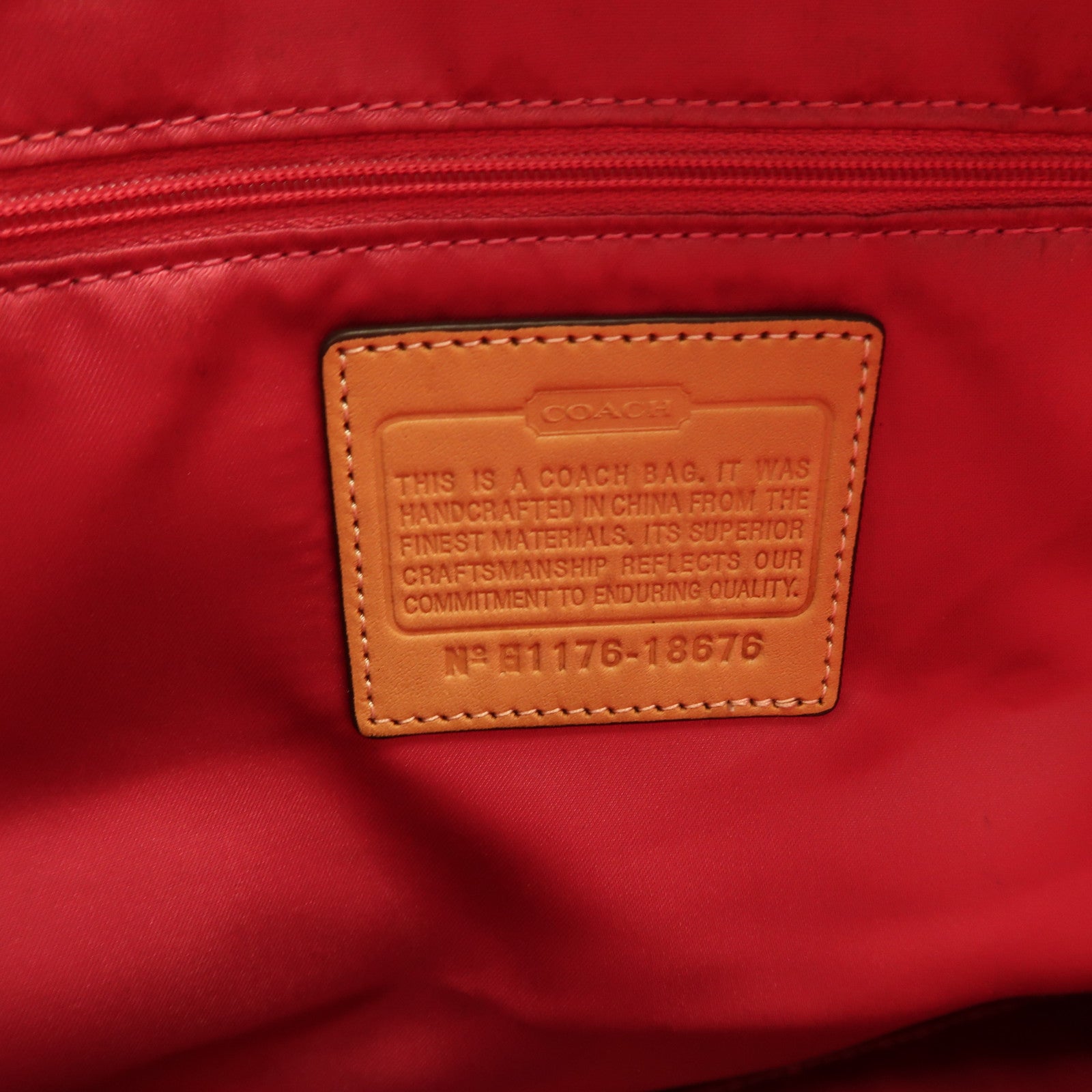 COACH 帆布Shoulder Bag金扣肩背袋粉紅色