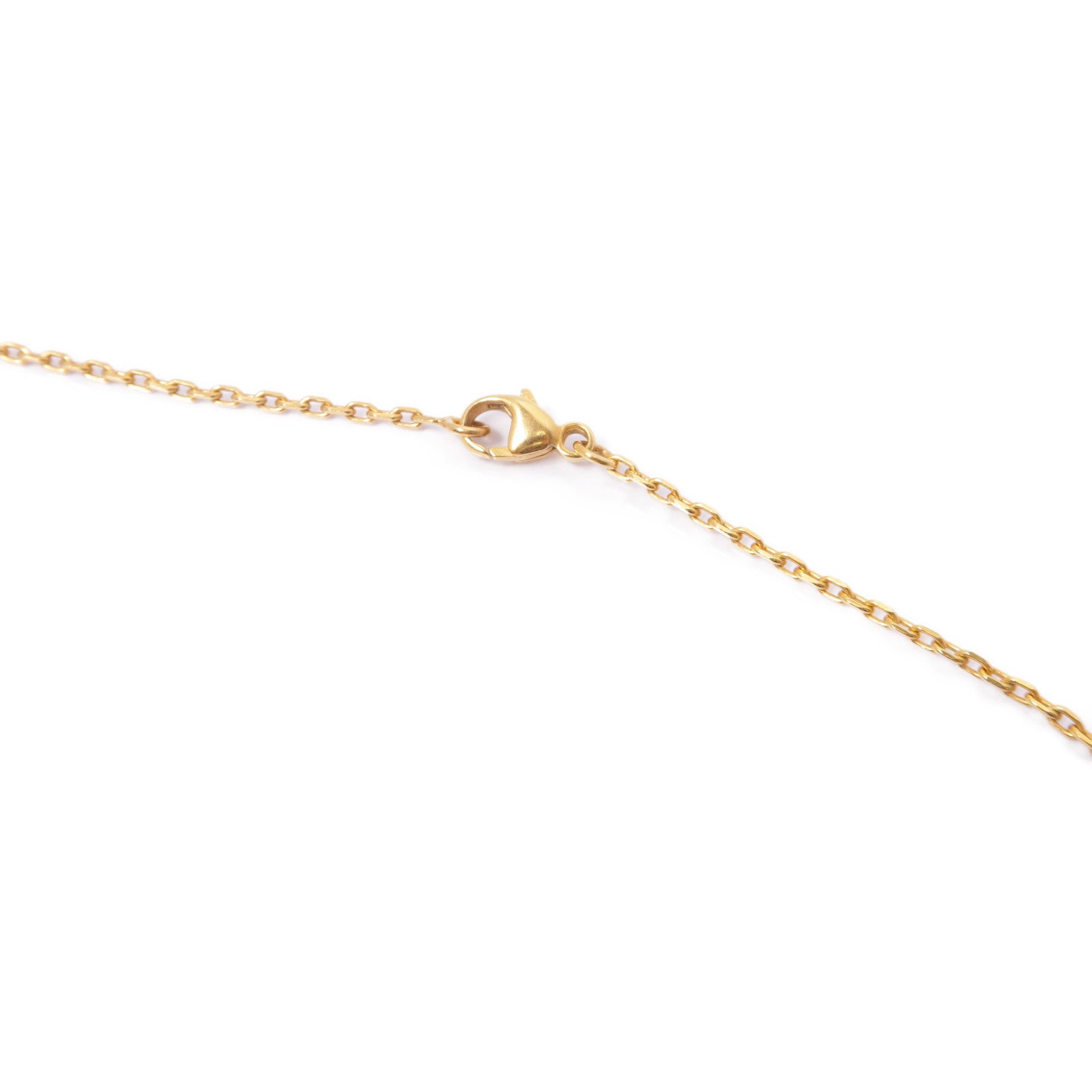 HERMES 金屬O'Kelly Necklace金扣項鍊金色/黑色