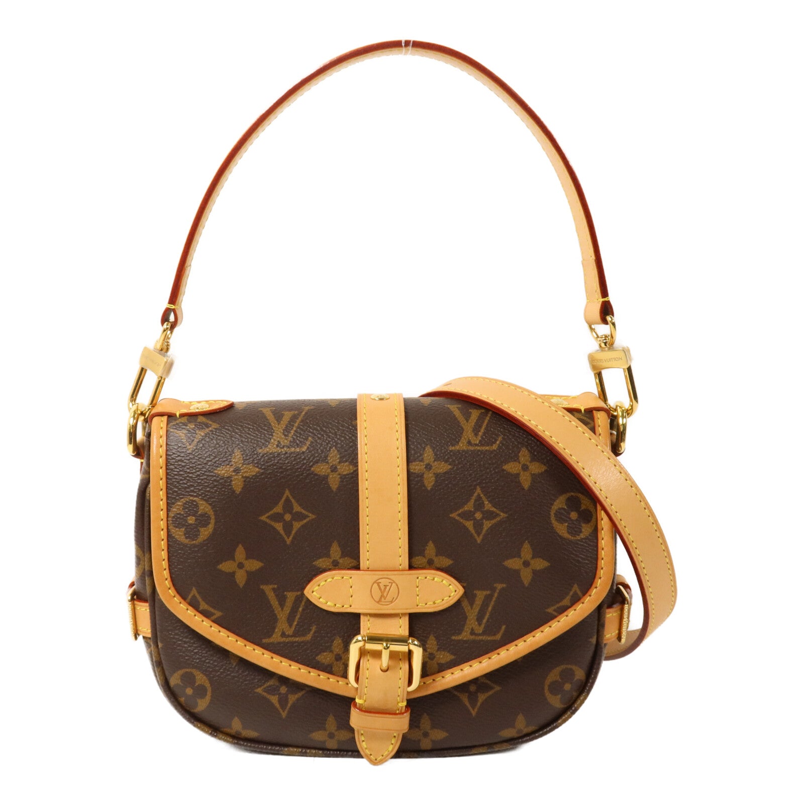 LOUIS VUITTON Monogram Saumur BB手挽肩背兩用袋