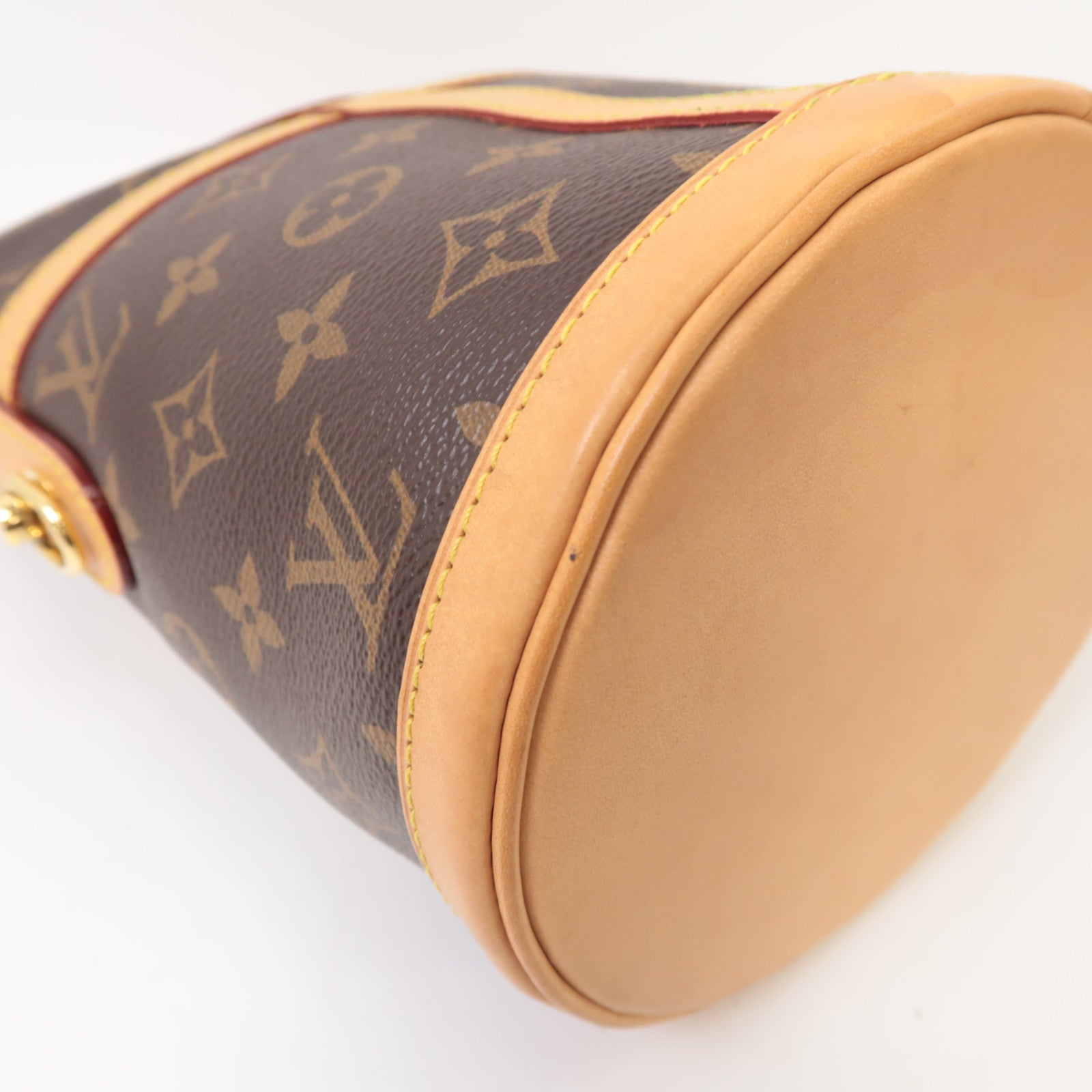 LOUIS VUITTON Monogram Duffle金扣手挽肩背兩用袋啡色