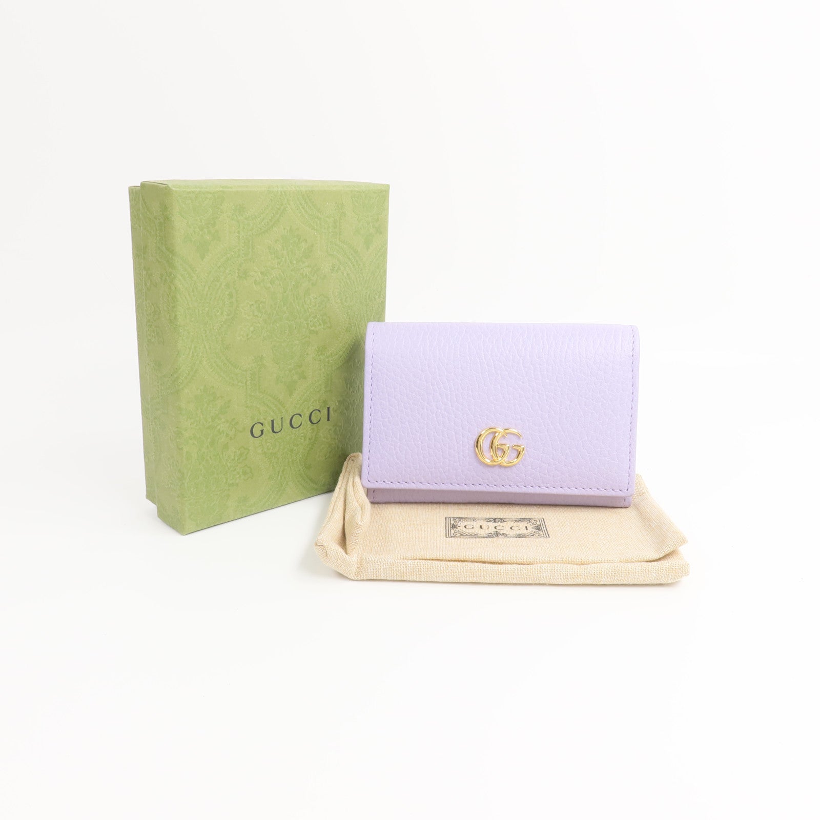 GUCCI 牛皮皮革GG Marmont Card Holder卡片套