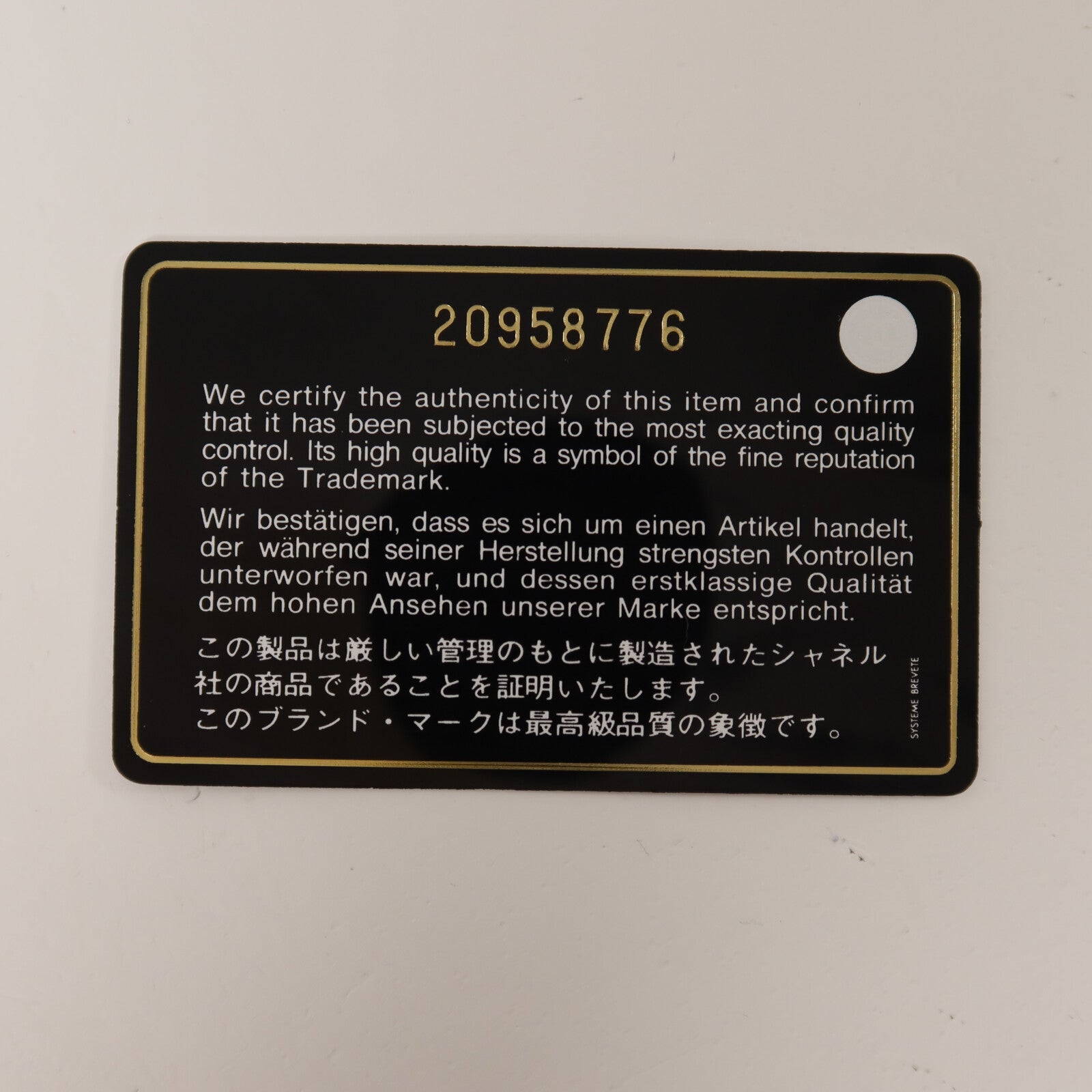 CHANEL 羊皮皮革Feministe Mais Feminine Pouch手拿包