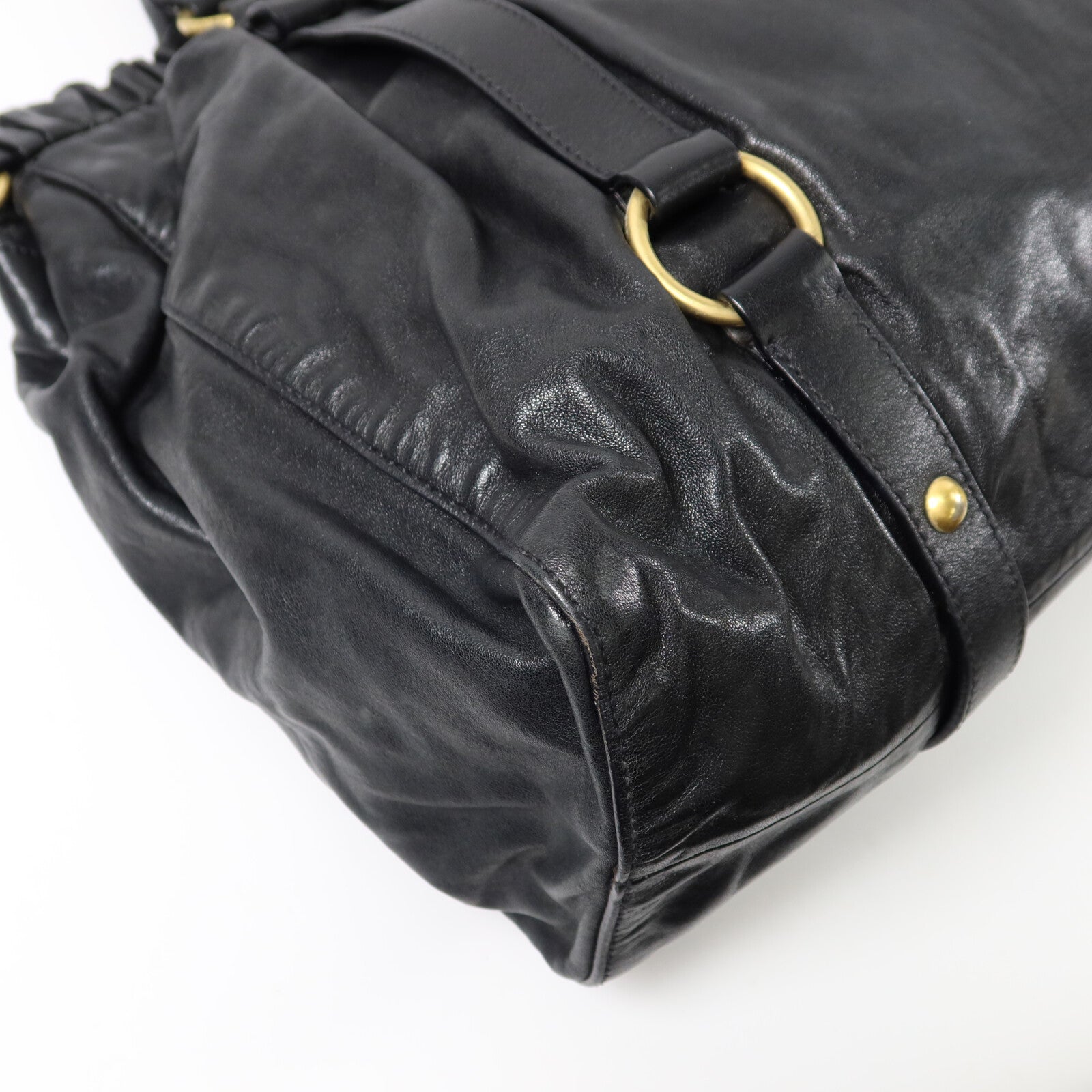 Miu Miu 牛皮皮革2 Way Shoulder手挽肩背兩用袋