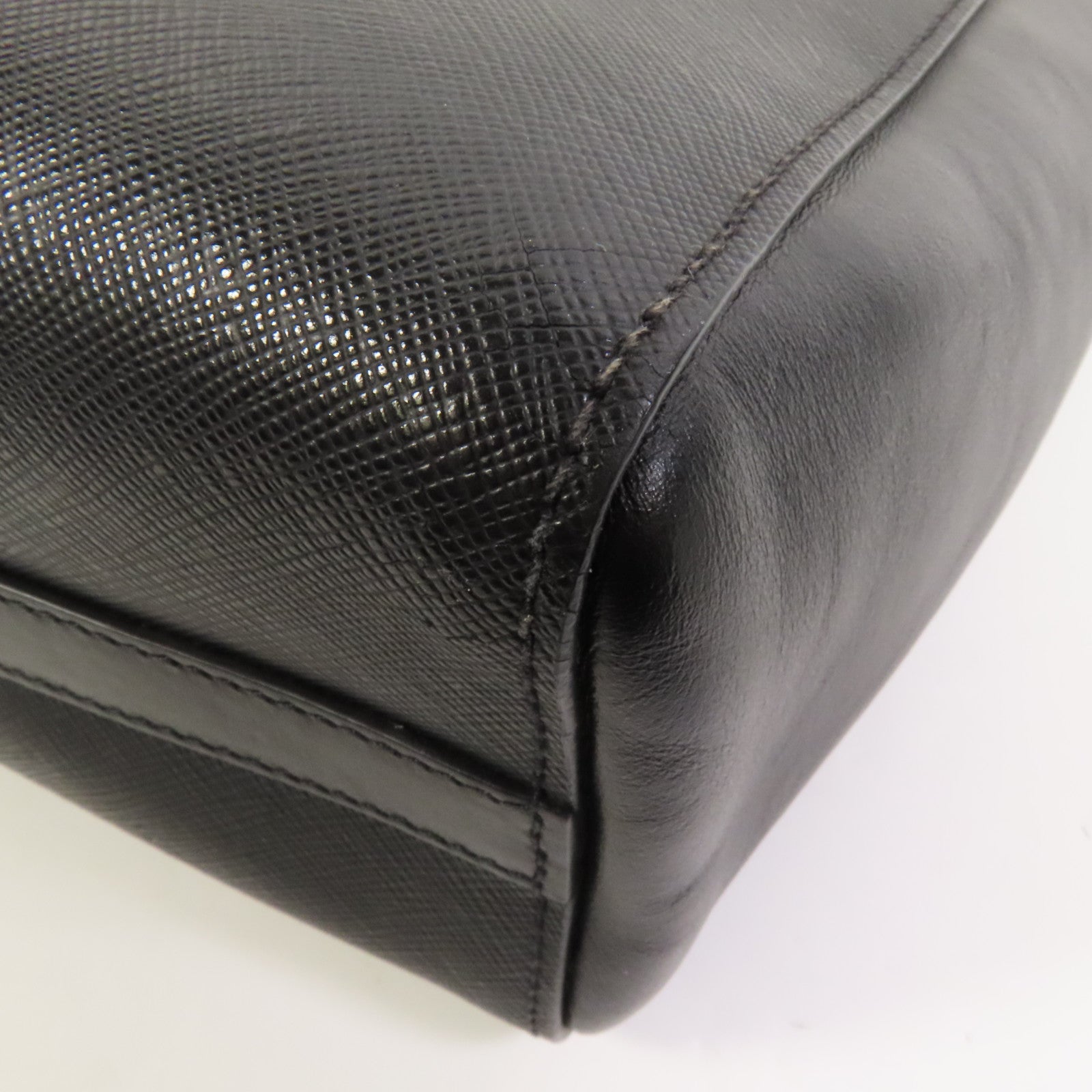 PRADA 牛皮皮革Shoulder Bag金扣手挽肩背兩用袋
