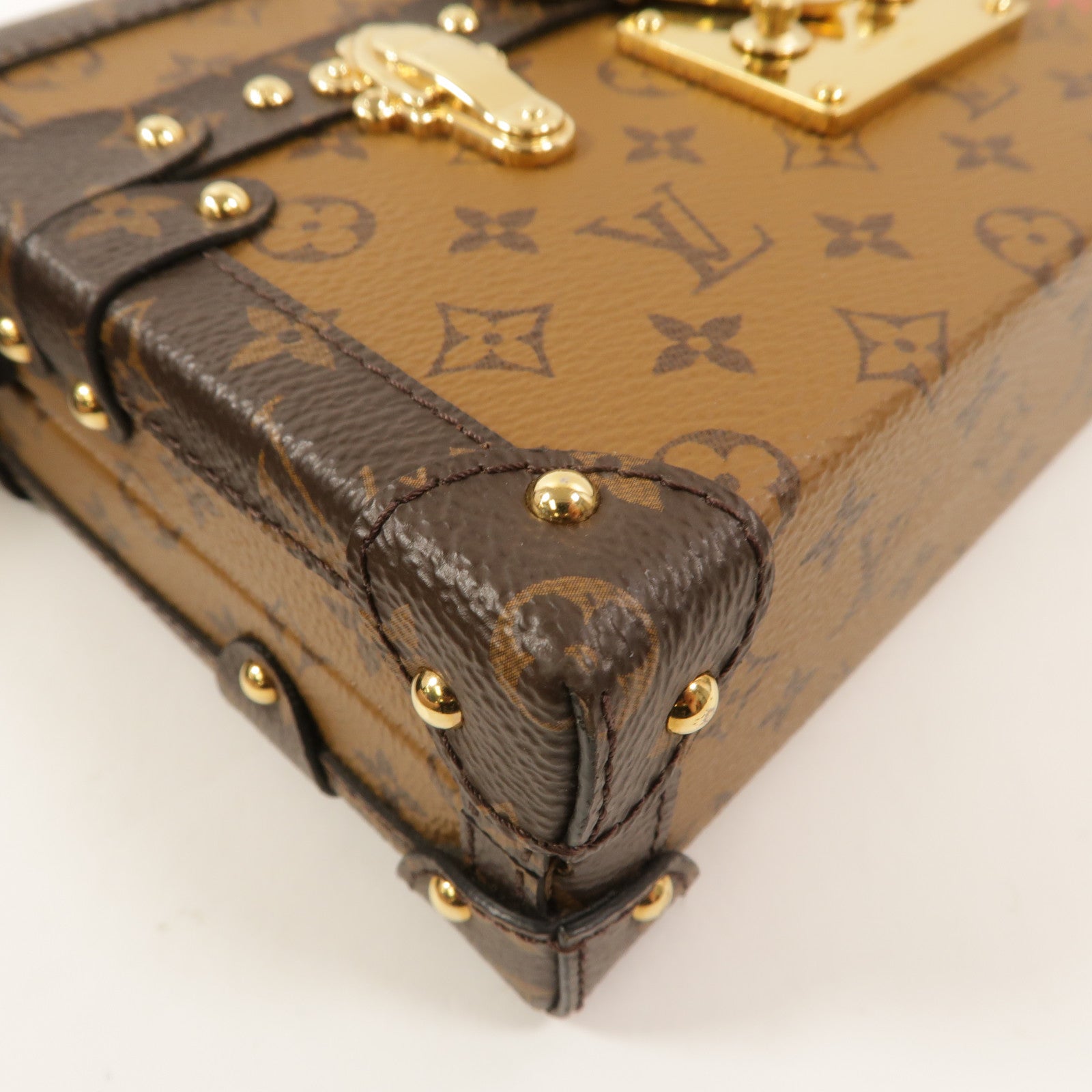 LOUIS VUITTON Monogram Reverse Petite Malle肩背袋