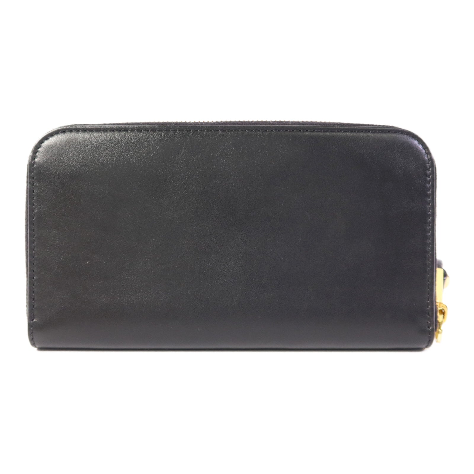 MOSCHINO 【激減優惠】牛皮皮革Zip Long Wallet金扣長錢包