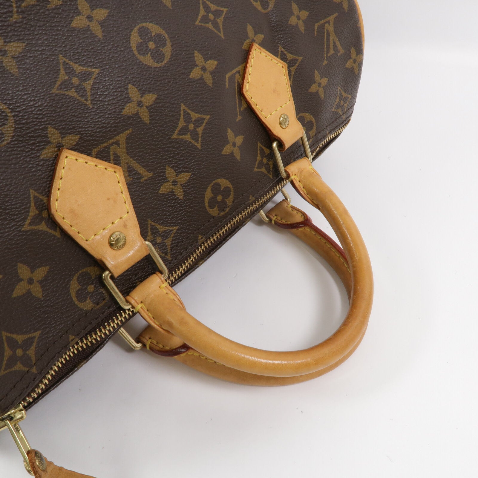 LOUIS VUITTON Monogram Speedy 30金扣手挽袋