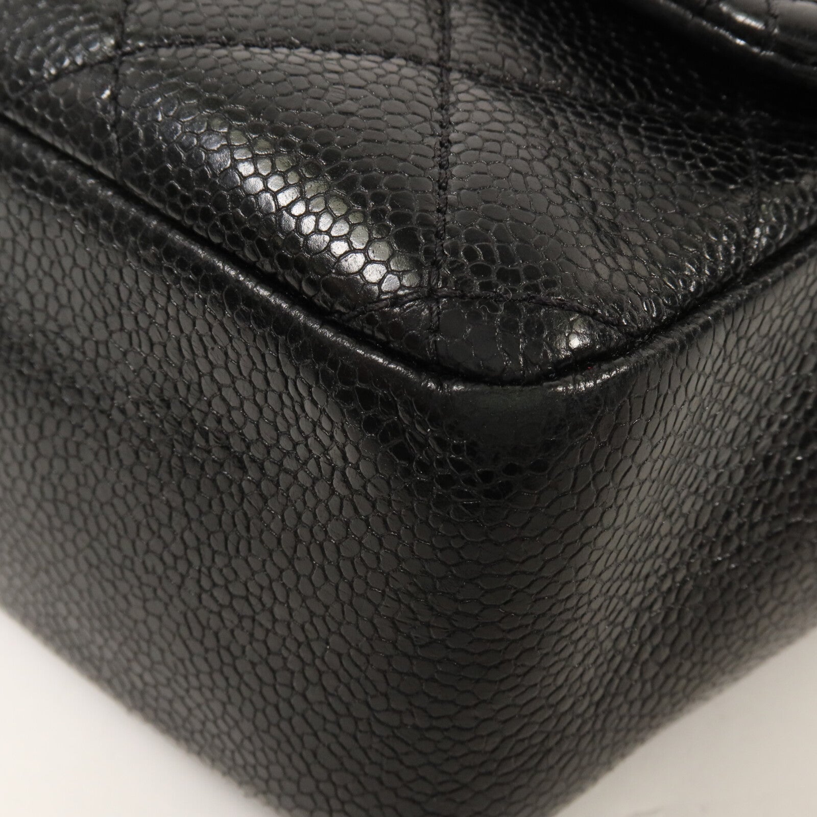 CHANEL 牛皮皮革Mini Flap 17cm鏈帶肩背袋