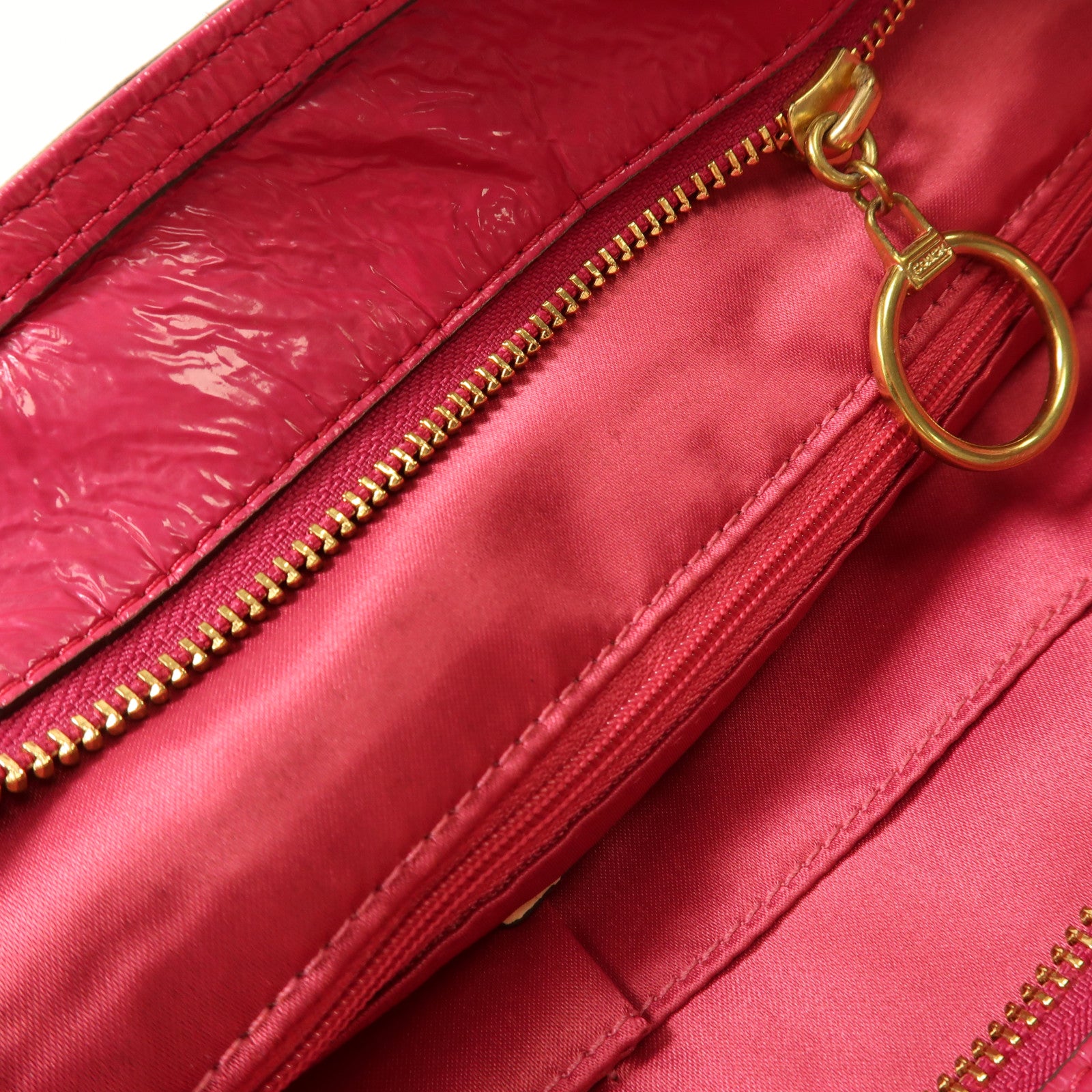 COACH 帆布Shoulder Bag金扣肩背袋粉紅色