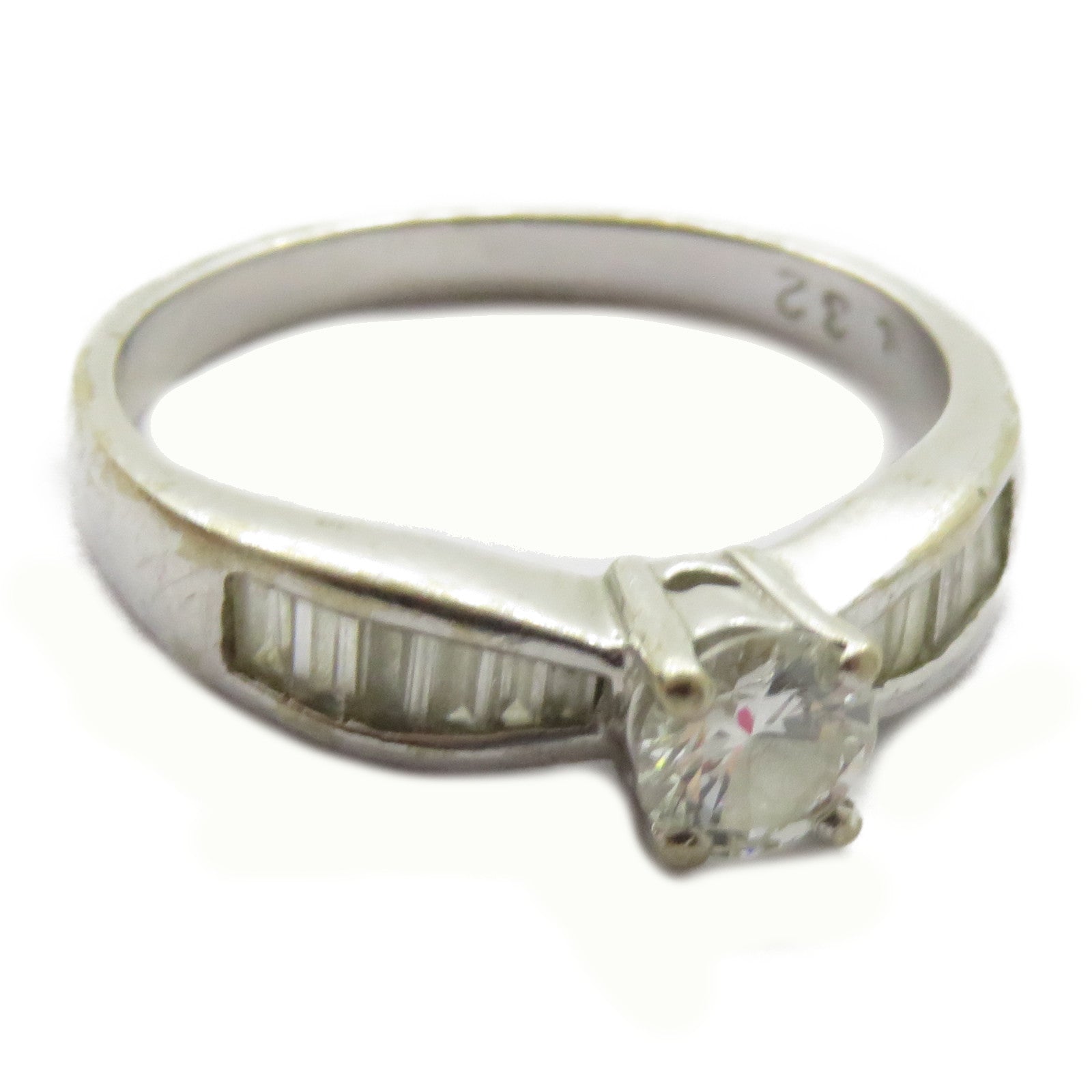 JEWELRY 【激減優惠】18K白金Diamond Ring 0.32ct鑽石戒指US#5.25