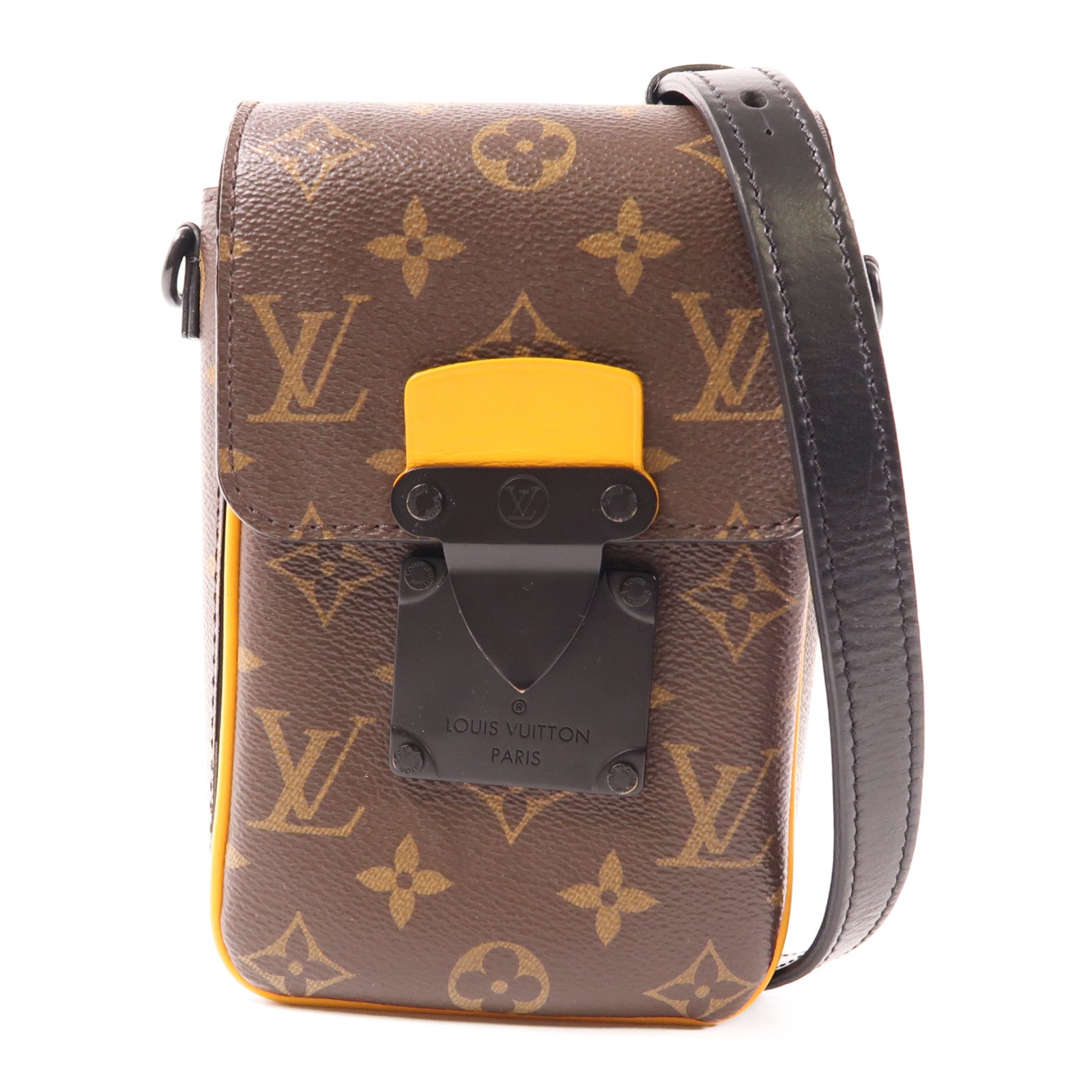 LOUIS VUITTON S-Lock Vertical Wearable Wallet Shoulder Bag M82535 Monogram Brown