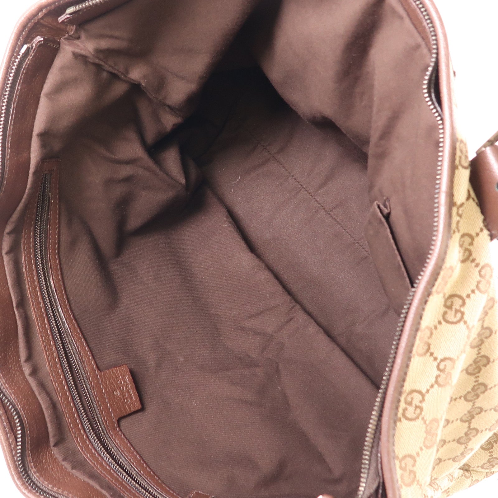 GUCCI 帆布Shoulder Tote銀扣肩背袋/手挽袋