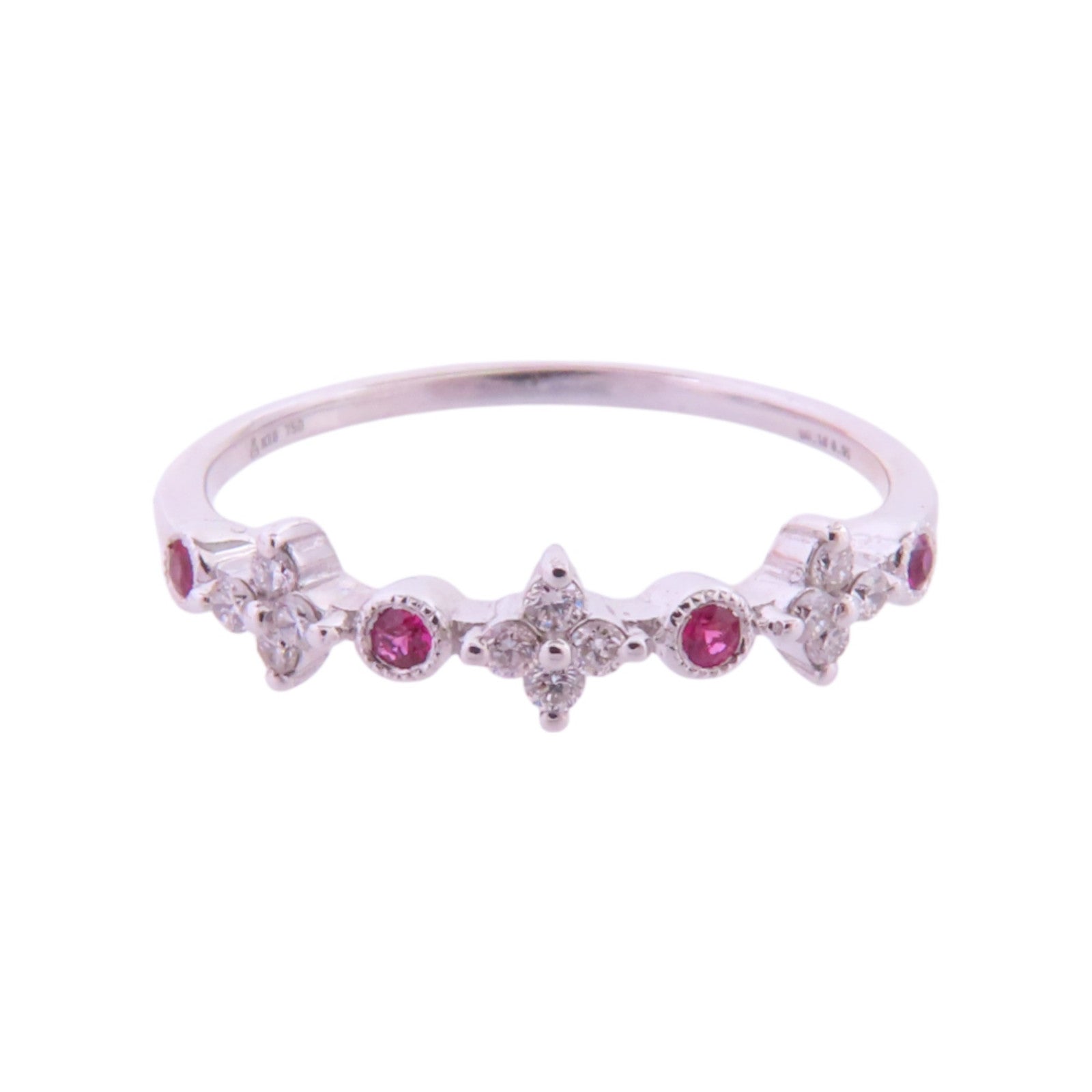 JEWELRY 18K白金/鑽石Diamond Ring戒指US#6.5