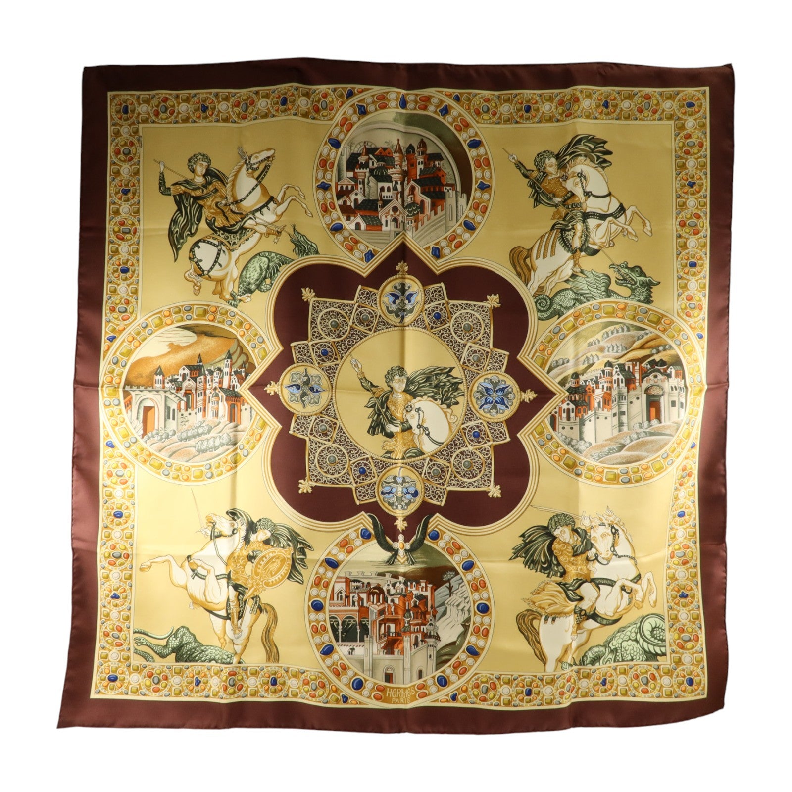 HERMES 絲質Scarf 90X90絲巾
