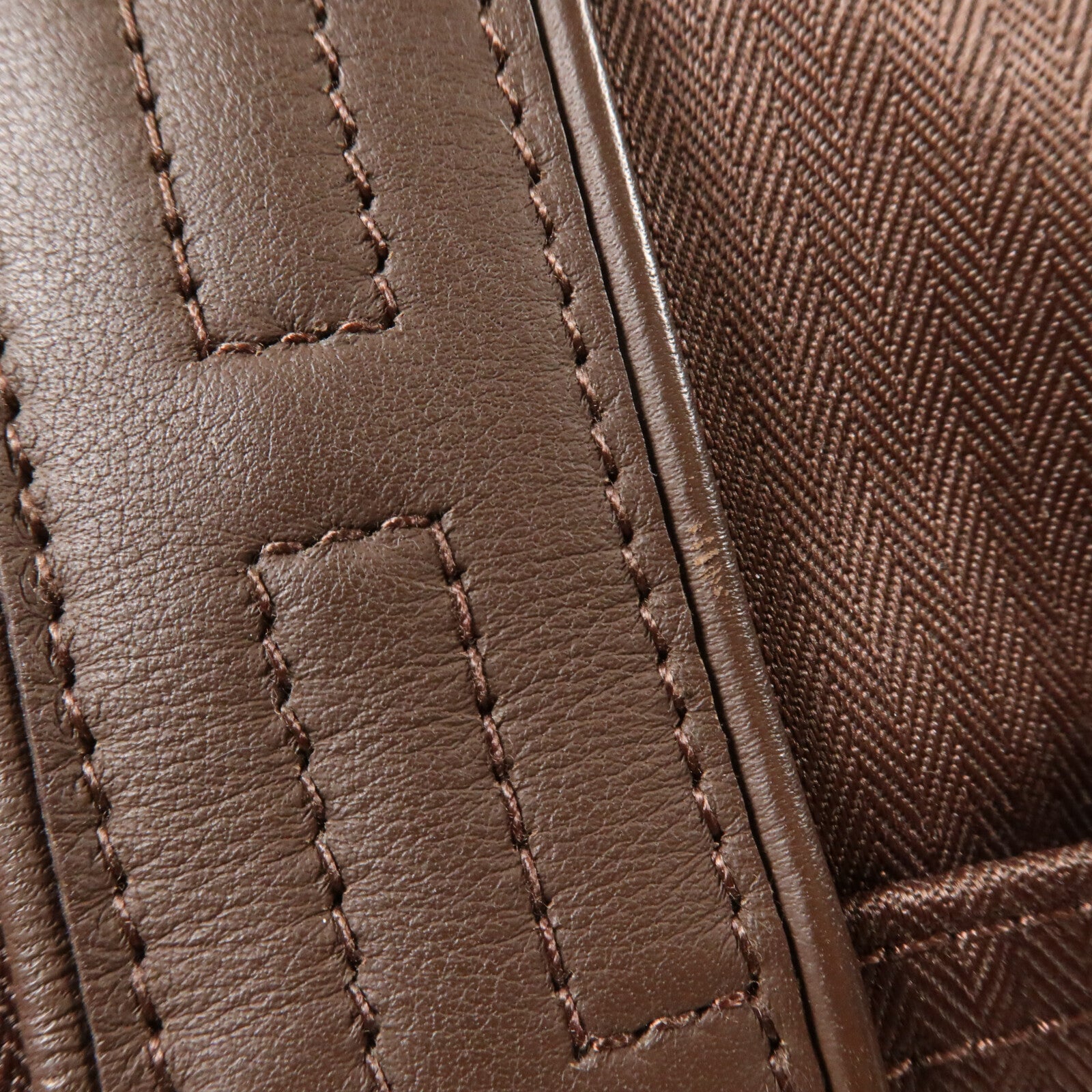 HERMES 帆布Acapulco PM Tote手挽袋Dark Brown
