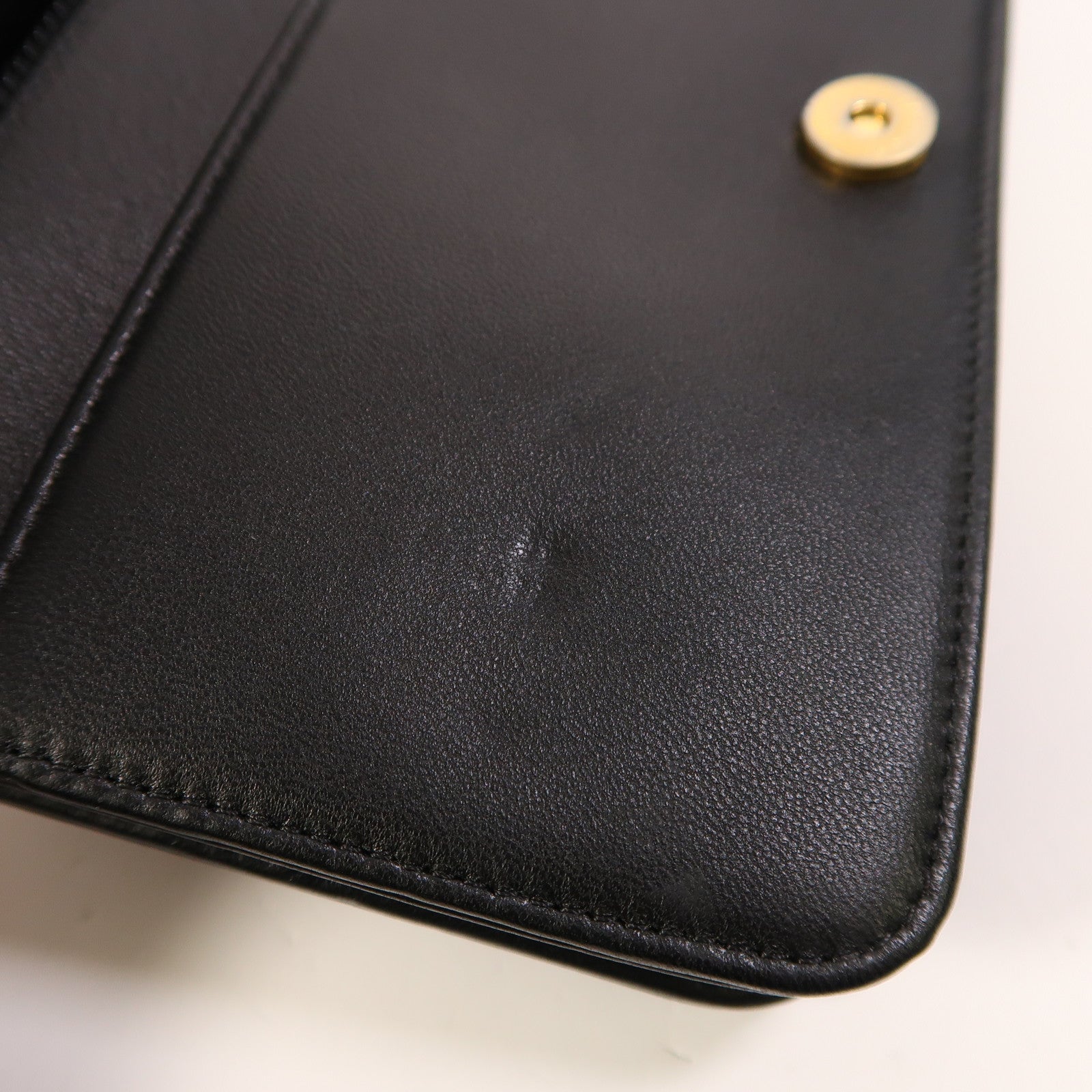 CHANEL 羊皮皮革Boy Wallet On Chain鏈帶肩背袋