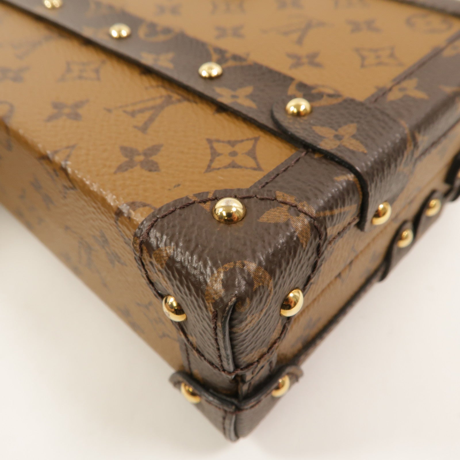 LOUIS VUITTON Monogram Reverse Petite Malle肩背袋