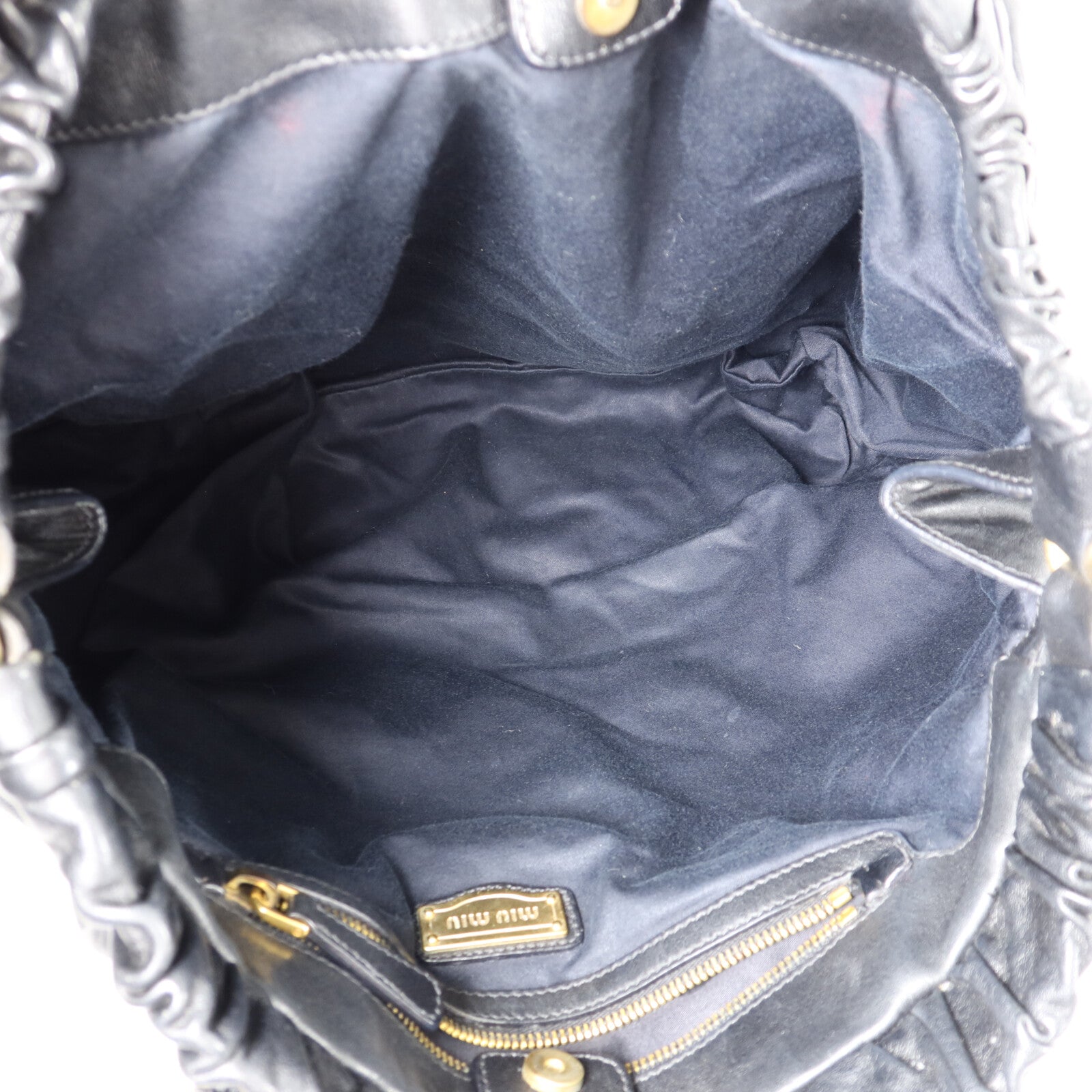 Miu Miu 牛皮皮革2 Way Shoulder手挽肩背兩用袋
