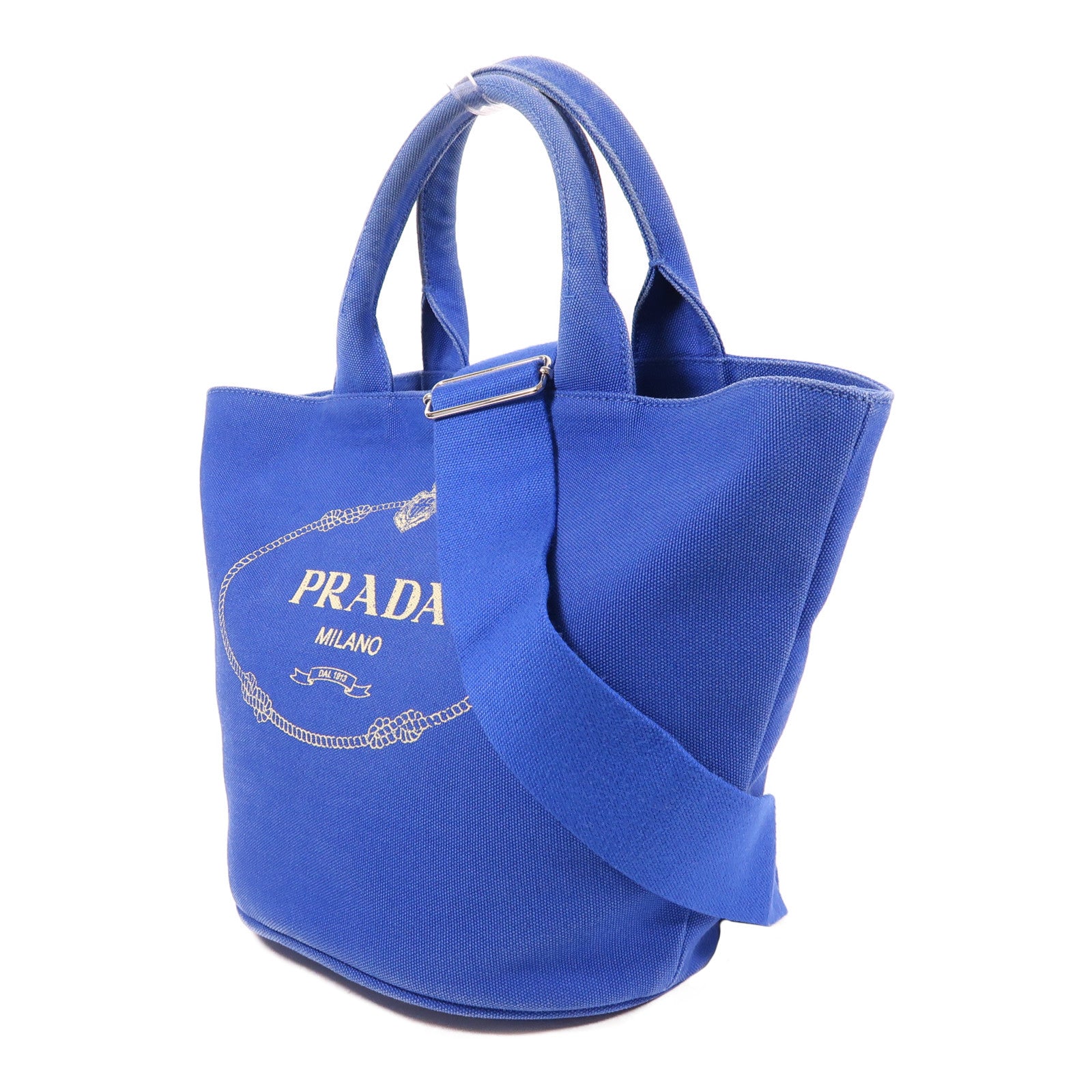 PRADA 帆布2 Way Shoulder銀扣手挽肩背兩用袋