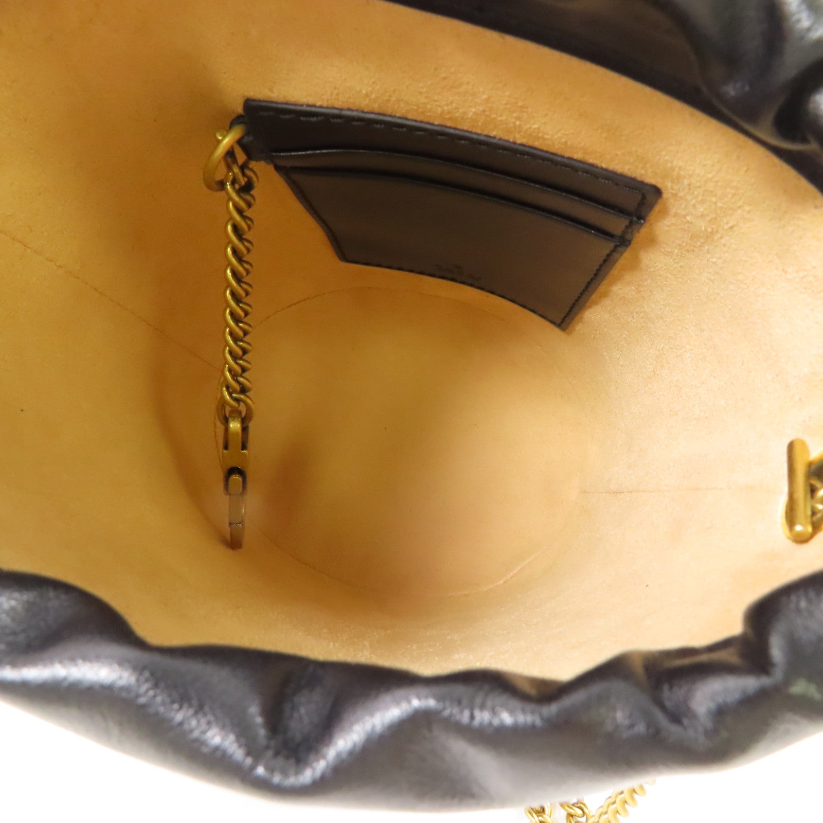 GUCCI 牛皮皮革GG Marmont金扣肩背袋