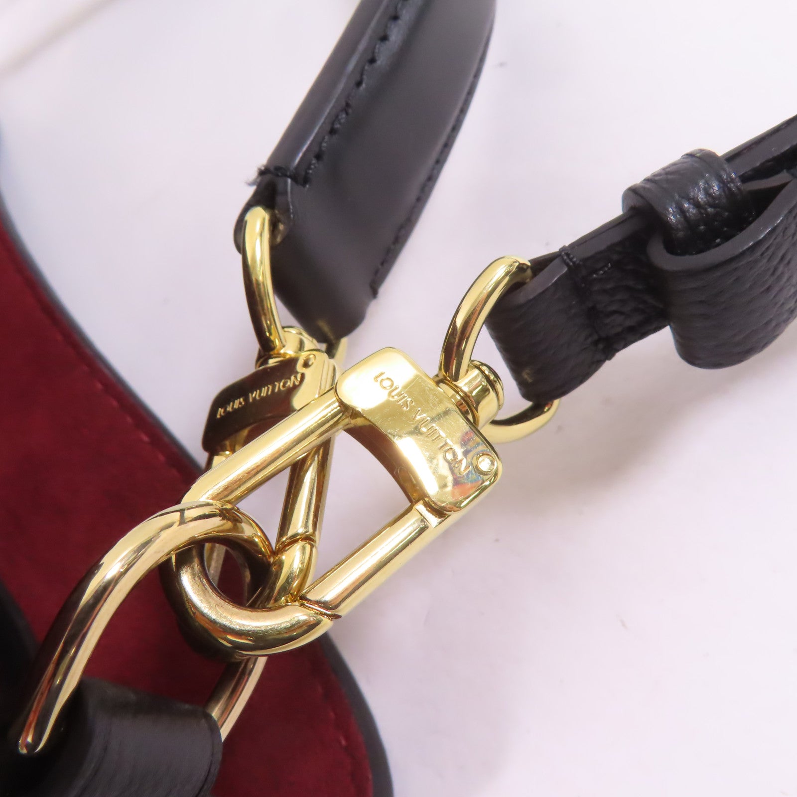 LOUIS VUITTON Monogram Empreinte Neo Noe金扣手挽肩背兩用袋黑色