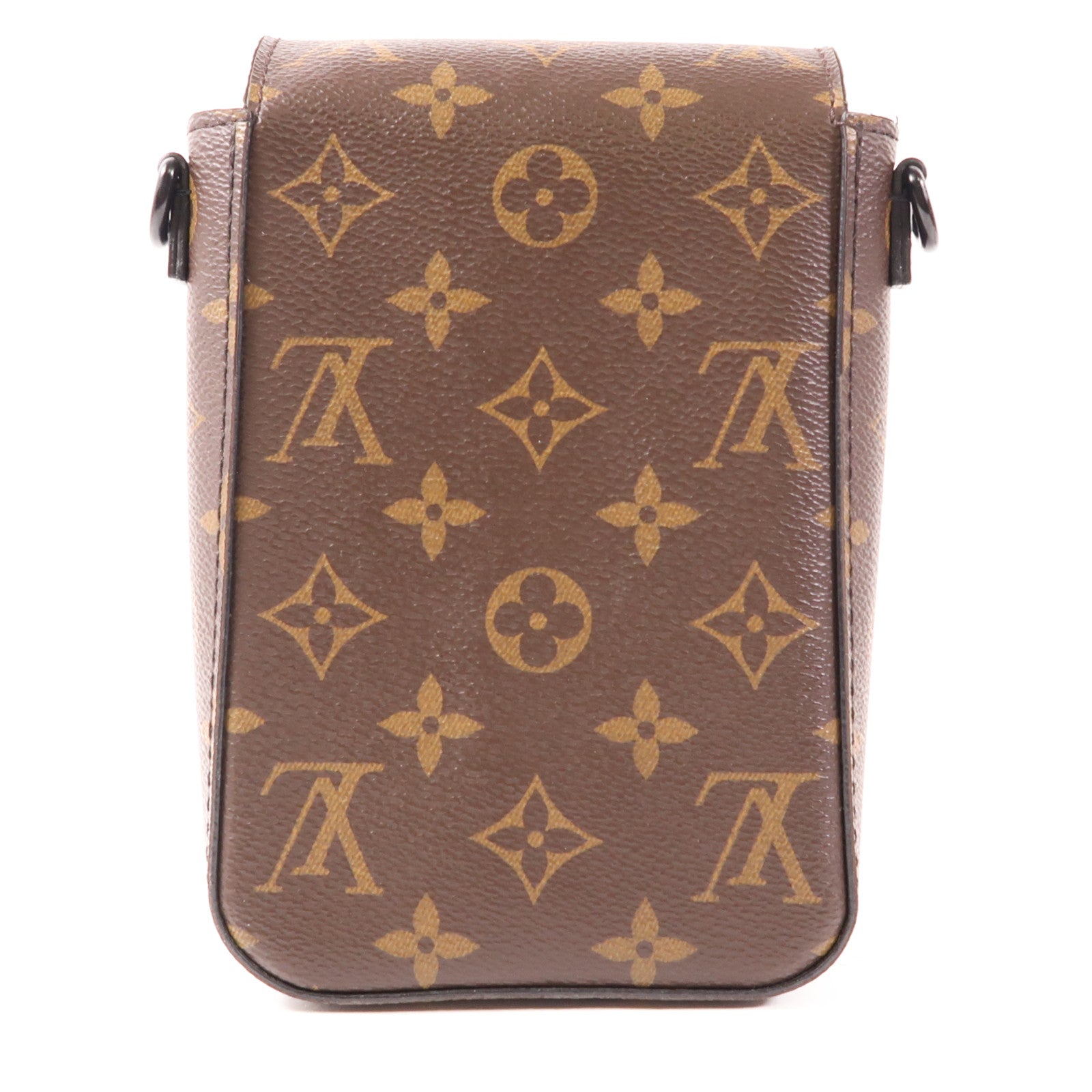 LOUIS VUITTON S-Lock Vertical Wearable Wallet Shoulder Bag M82535 Monogram Brown