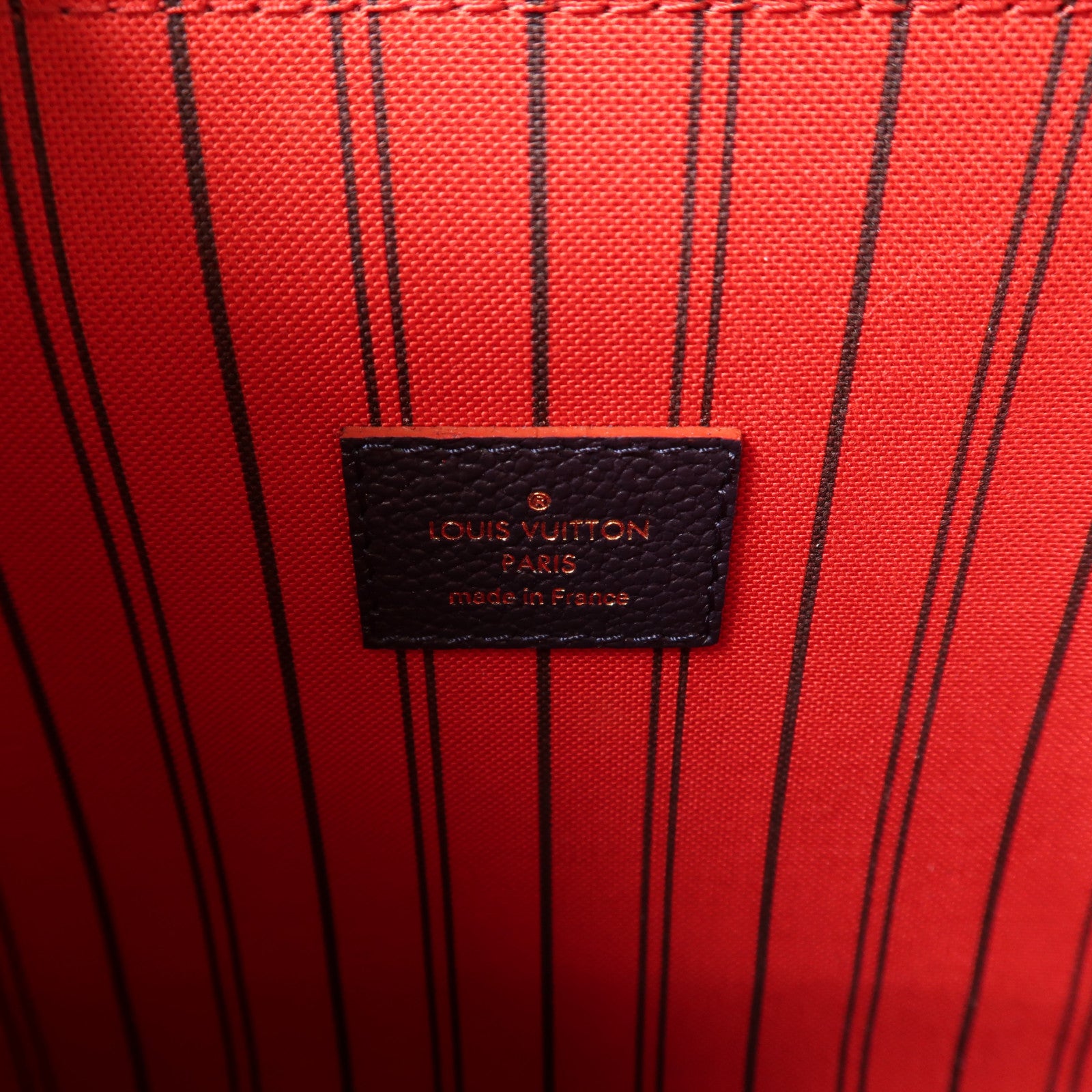 LOUIS VUITTON Monogram Empreinte Pochette Metis金扣手挽肩背兩用袋深藍色
