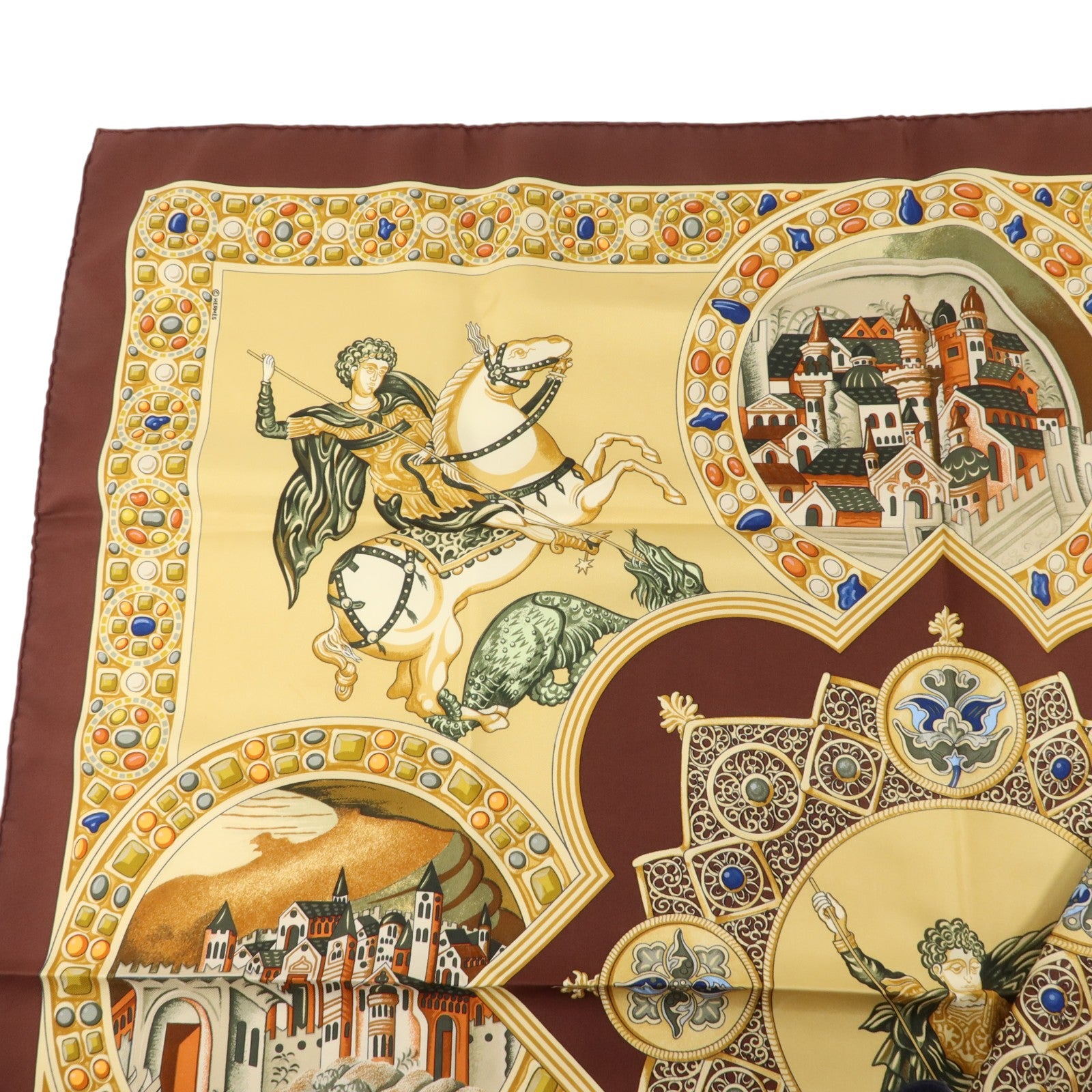 HERMES 絲質Scarf 90X90絲巾