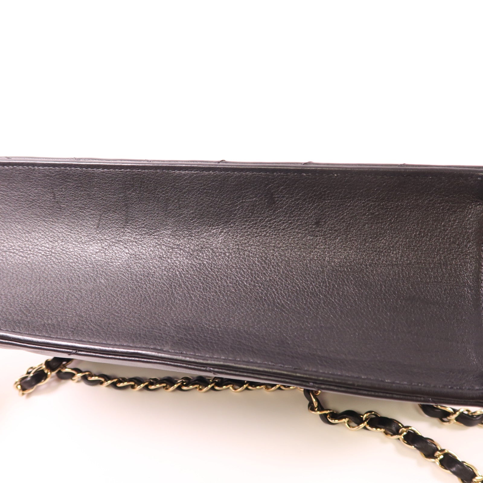 CHANEL 牛皮皮革Shoulder Bag金扣鏈帶肩背袋