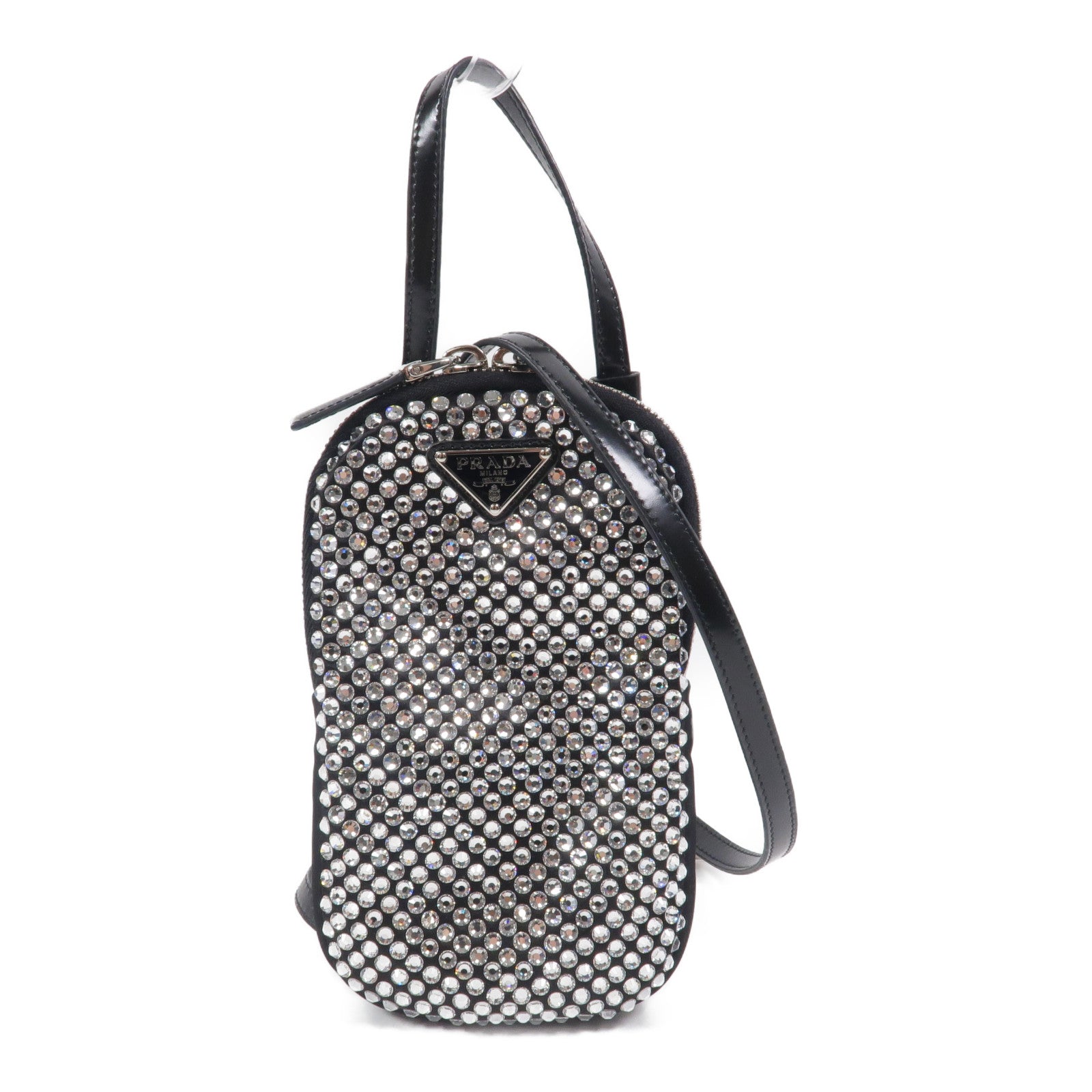 PRADA 尼龍/水晶Shoulder Bag手挽肩背兩用袋