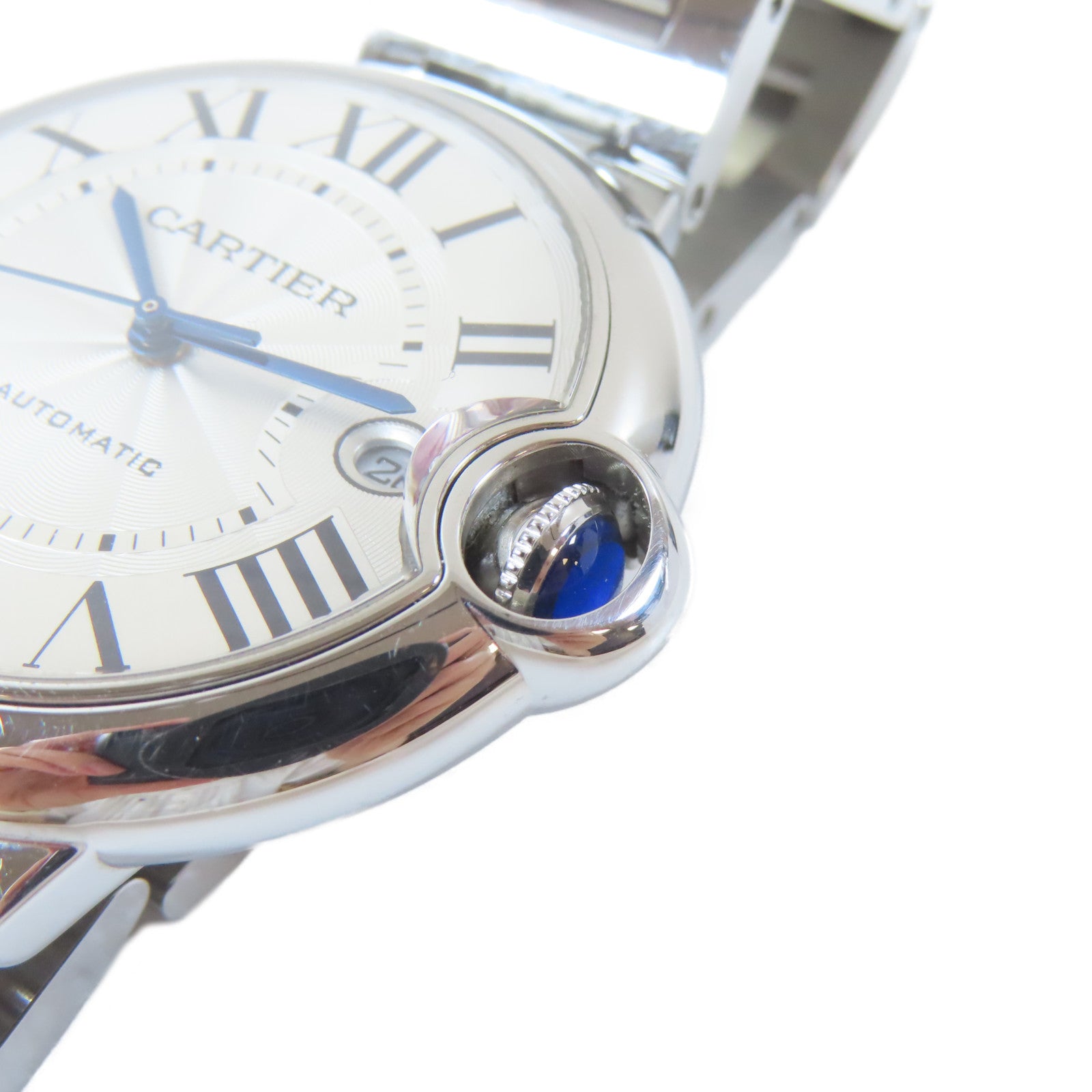 CARTIER 【激減優惠】Ballon Bleu不鏽鋼手錶自動機芯銀色
