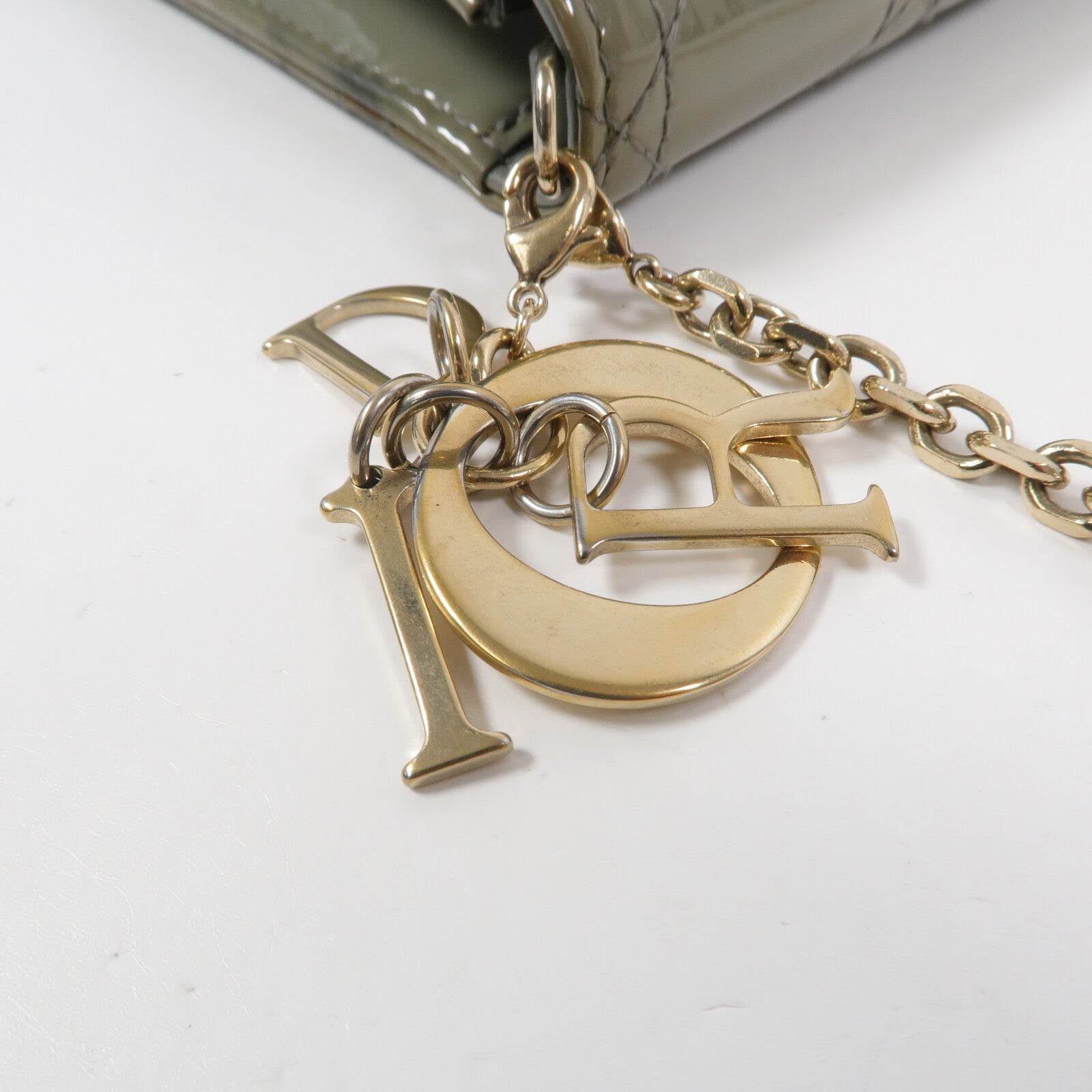 Dior 漆皮皮革Wallet On Chain鏈帶肩背袋