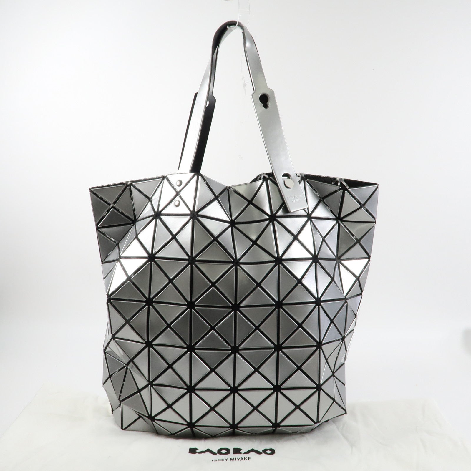 BAO BAO ISSEYMIYAKE PVC Tote Bag銀扣手挽袋