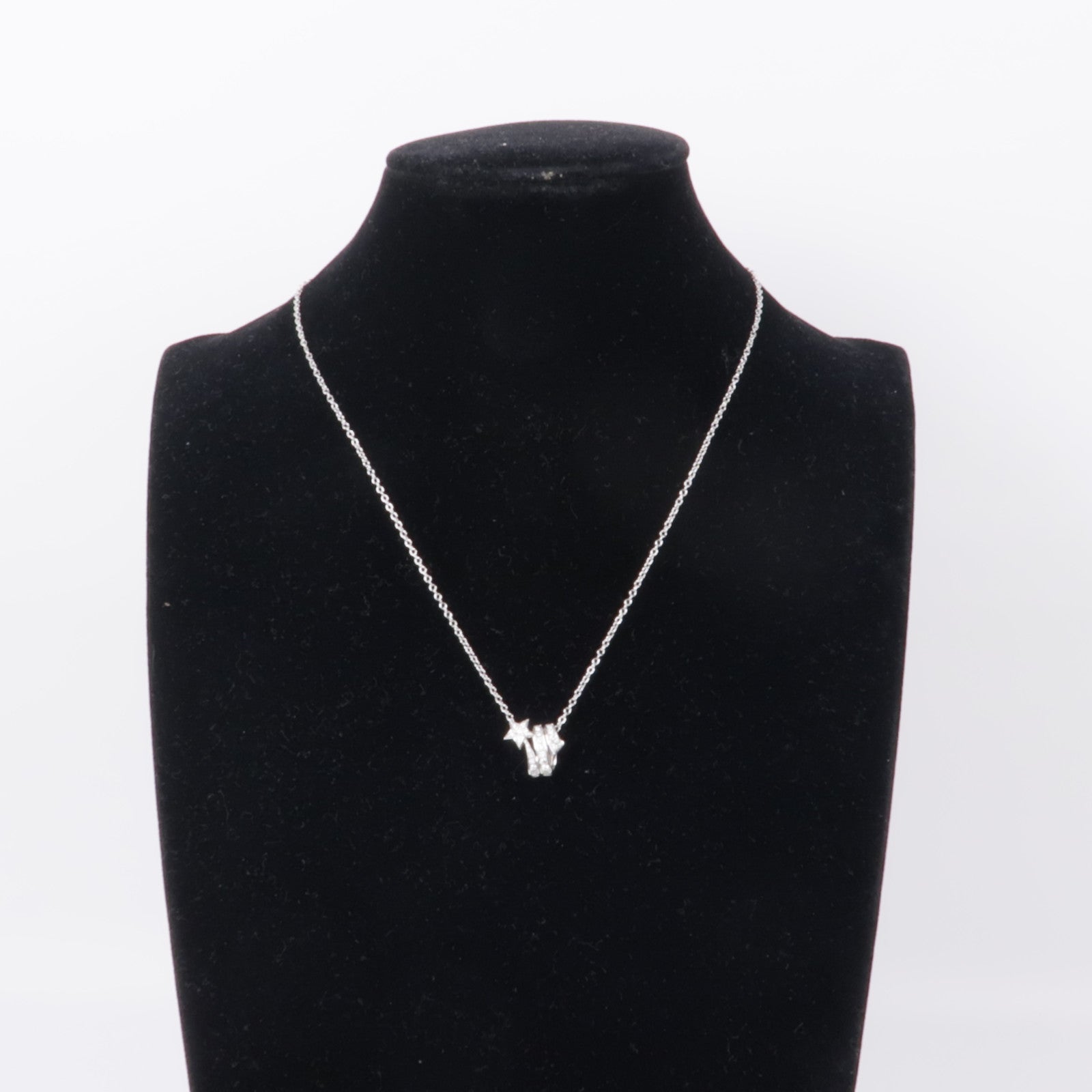 CHANEL 18K白金Etoile Filante Necklace項鍊
