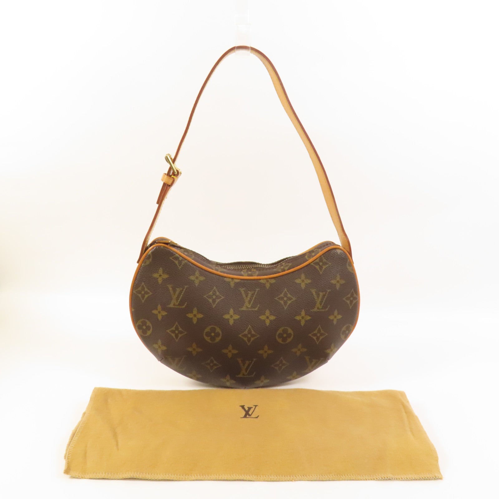 LOUIS VUITTON Monogram Pochette Croissant金扣肩背袋