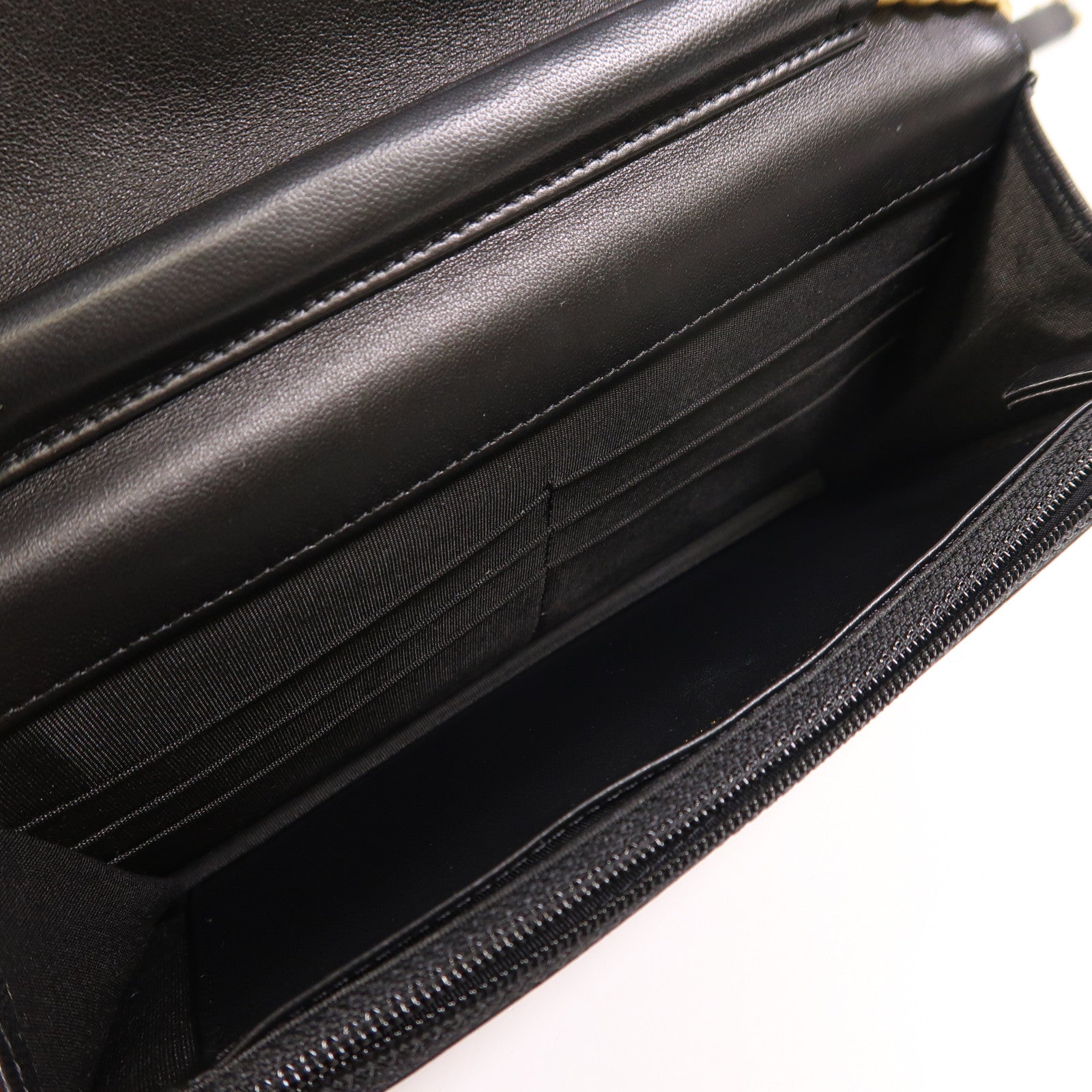 CHANEL 羊皮皮革Boy Wallet On Chain鏈帶肩背袋