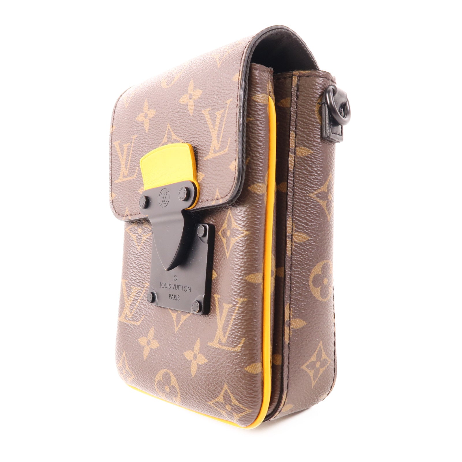 LOUIS VUITTON S-Lock Vertical Wearable Wallet Shoulder Bag M82535 Monogram Brown