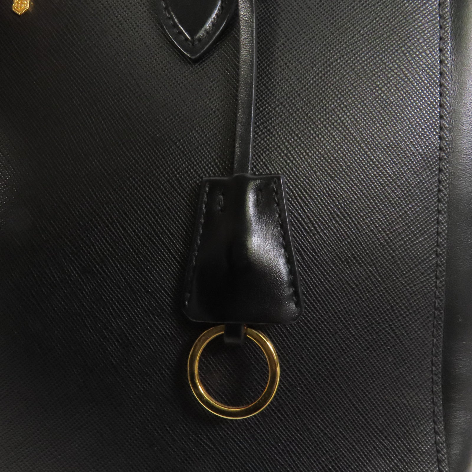 PRADA 牛皮皮革Shoulder Bag金扣手挽肩背兩用袋