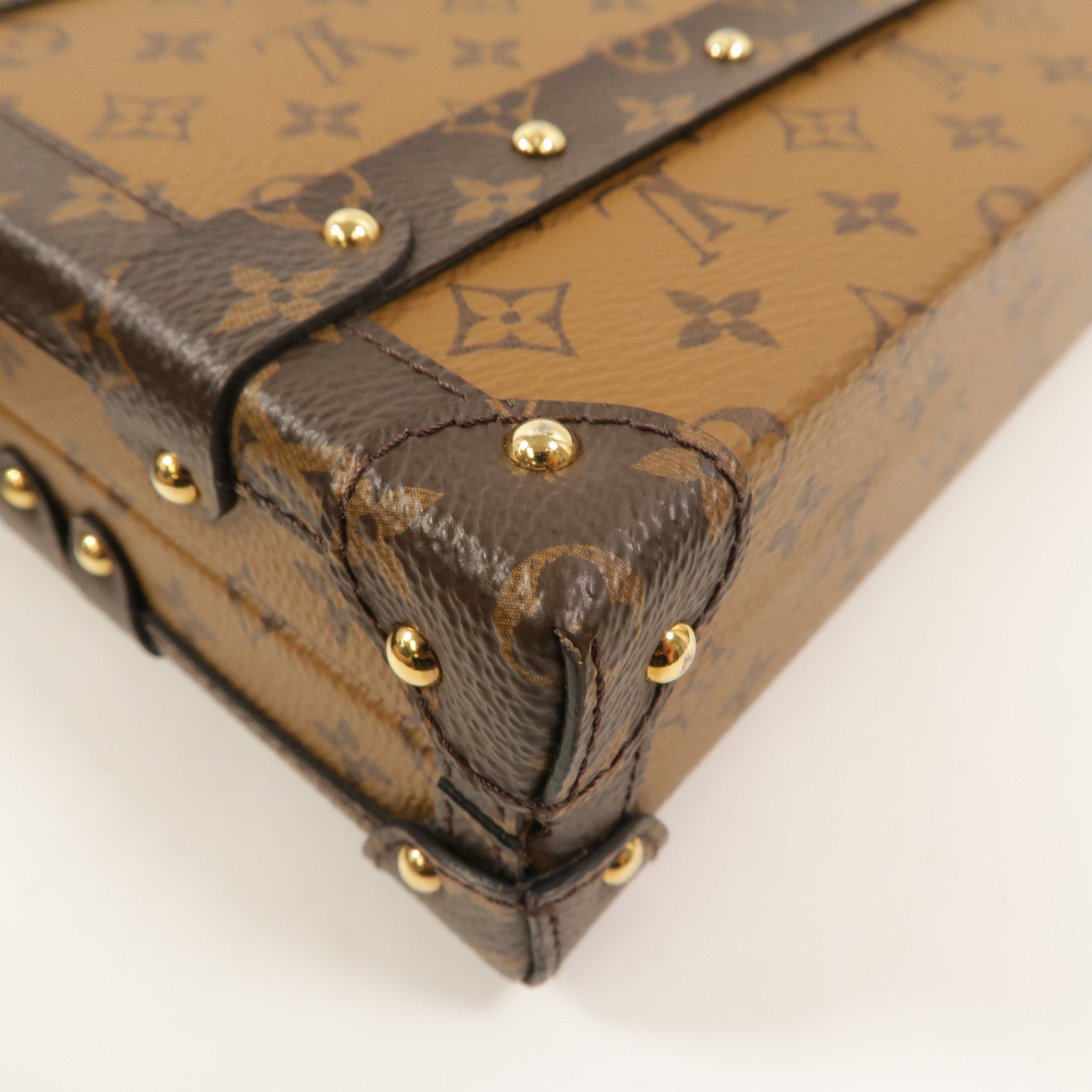 LOUIS VUITTON Monogram Reverse Petite Malle肩背袋