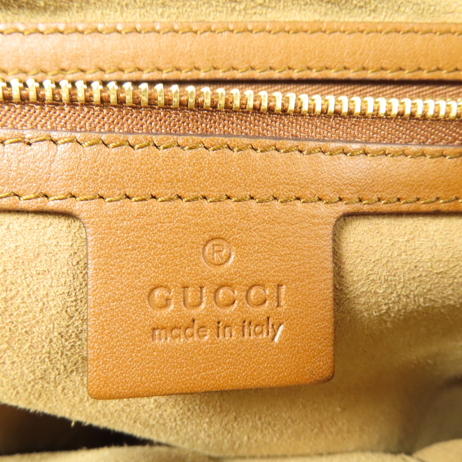 GUCCI 塗層帆布Padlock GG金扣鏈帶肩背袋