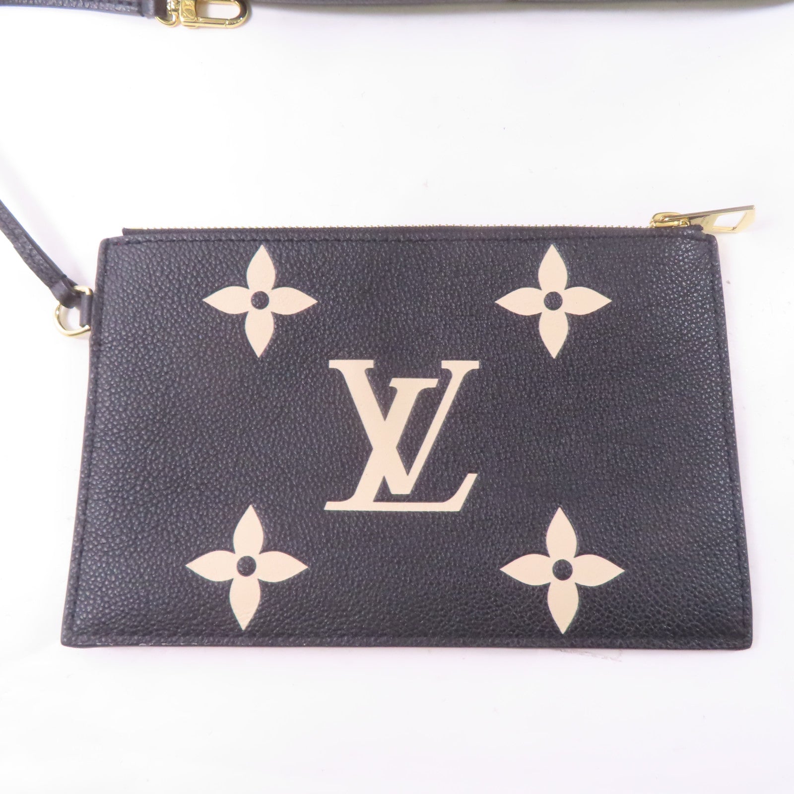 LOUIS VUITTON Monogram Empreinte Neo Noe金扣手挽肩背兩用袋黑色