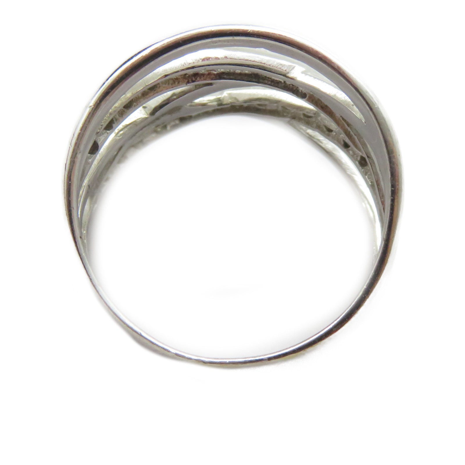 JEWELRY 【激減優惠】18K白金Diamond Ring 0.13ct鑽石戒指US#6.75