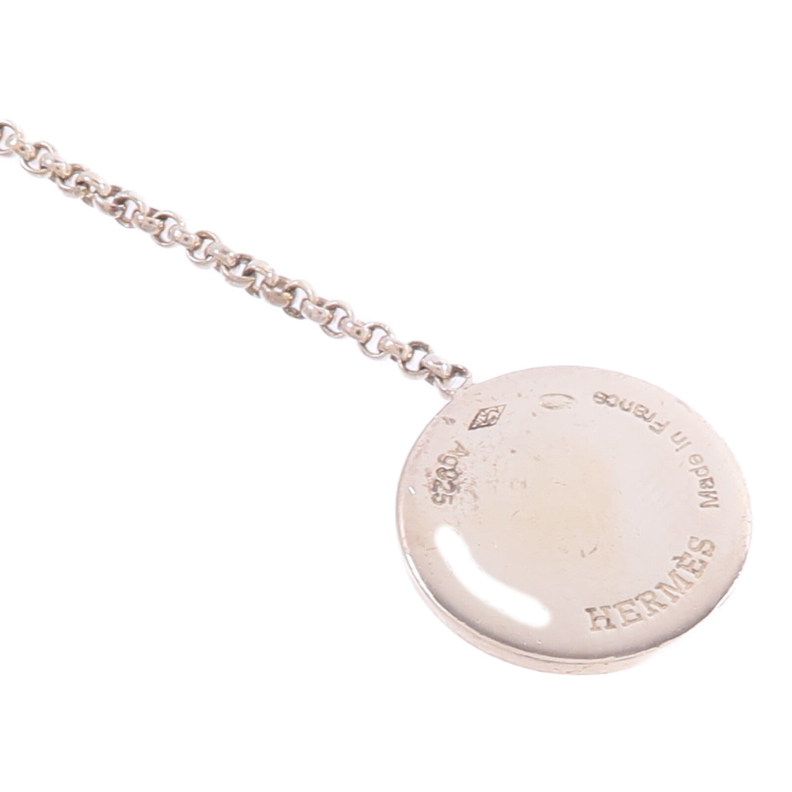 HERMES 925純銀/18K玫瑰金Ex-Libris Earrings耳環