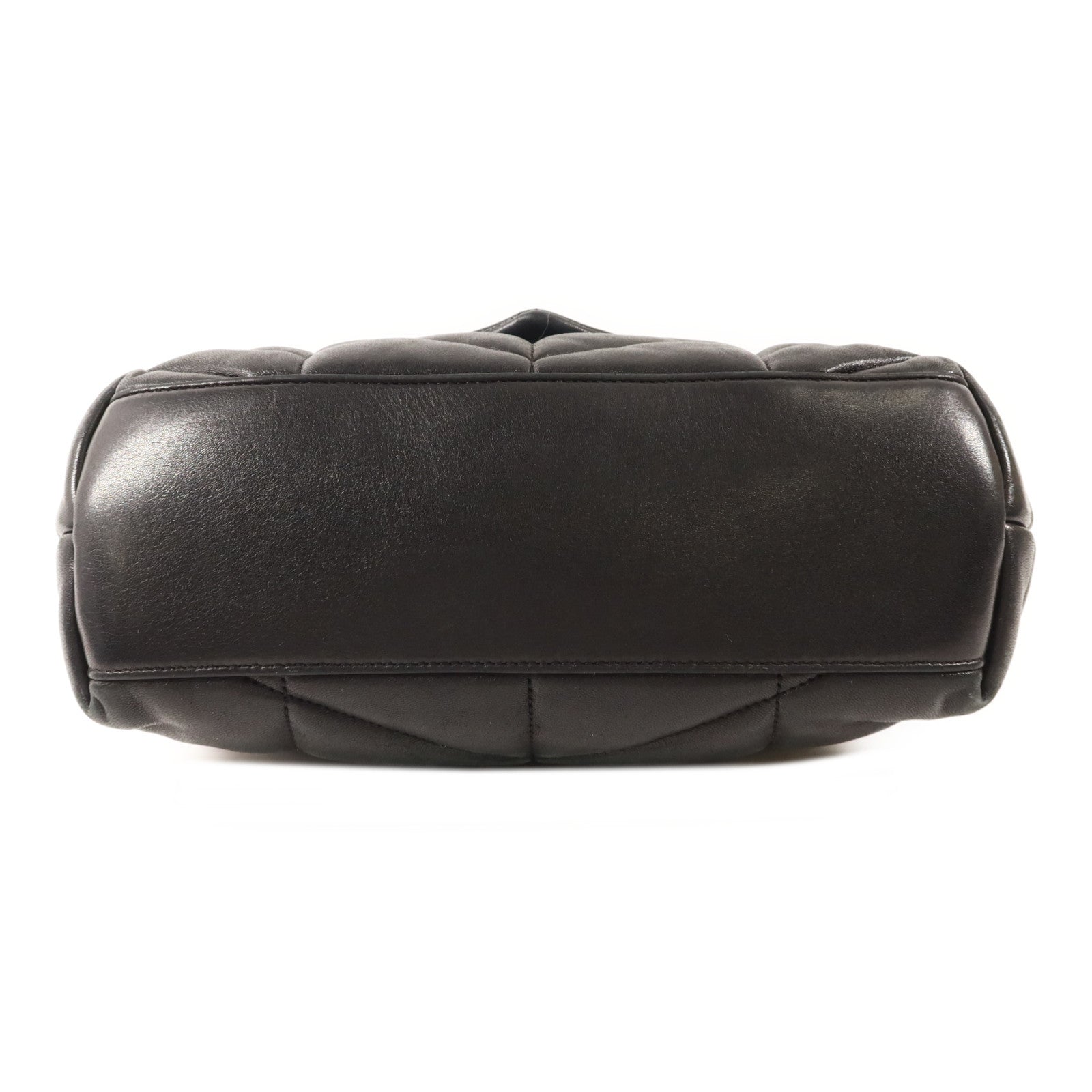 SAINT LAURENT 羊皮皮革Shoulder Bag銀扣手挽肩背兩用袋
