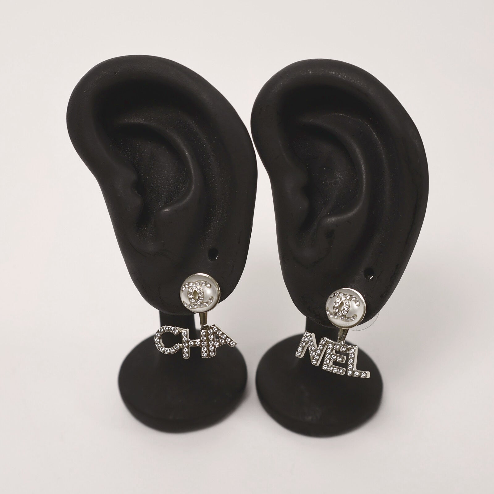 CHANEL 金屬/水晶Earring耳環